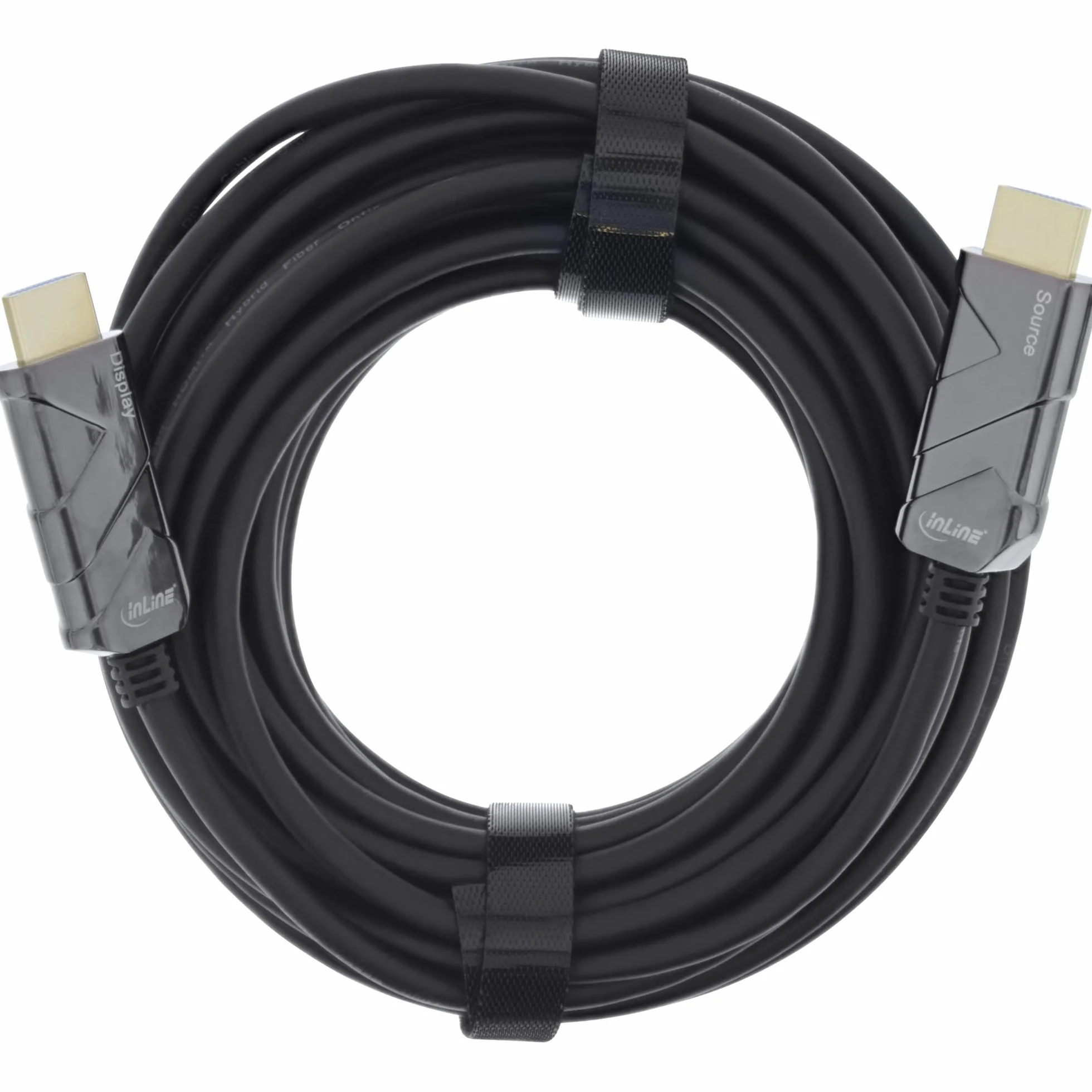 InLine® Kabel HDMI AOC, kabel Ultra High Speed HDMI, 8K4K, czarny, 100 m