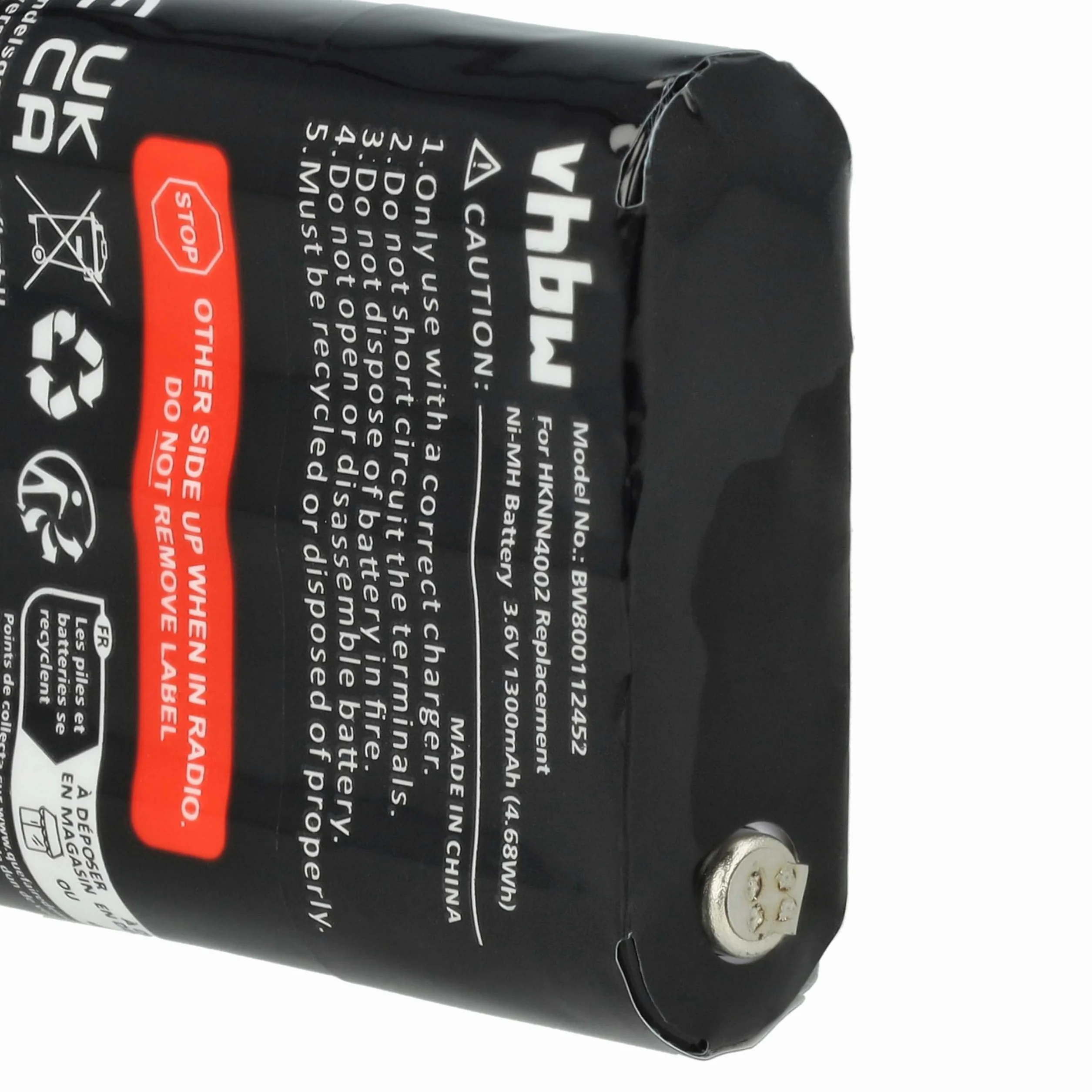 vhbw Bateria kompatybilna z Motorola Talkabout T5412, T5422, T5532, T5622 krótkofalówka, Walkie Talkie (1300 mAh, 3,6 V, NiMH)