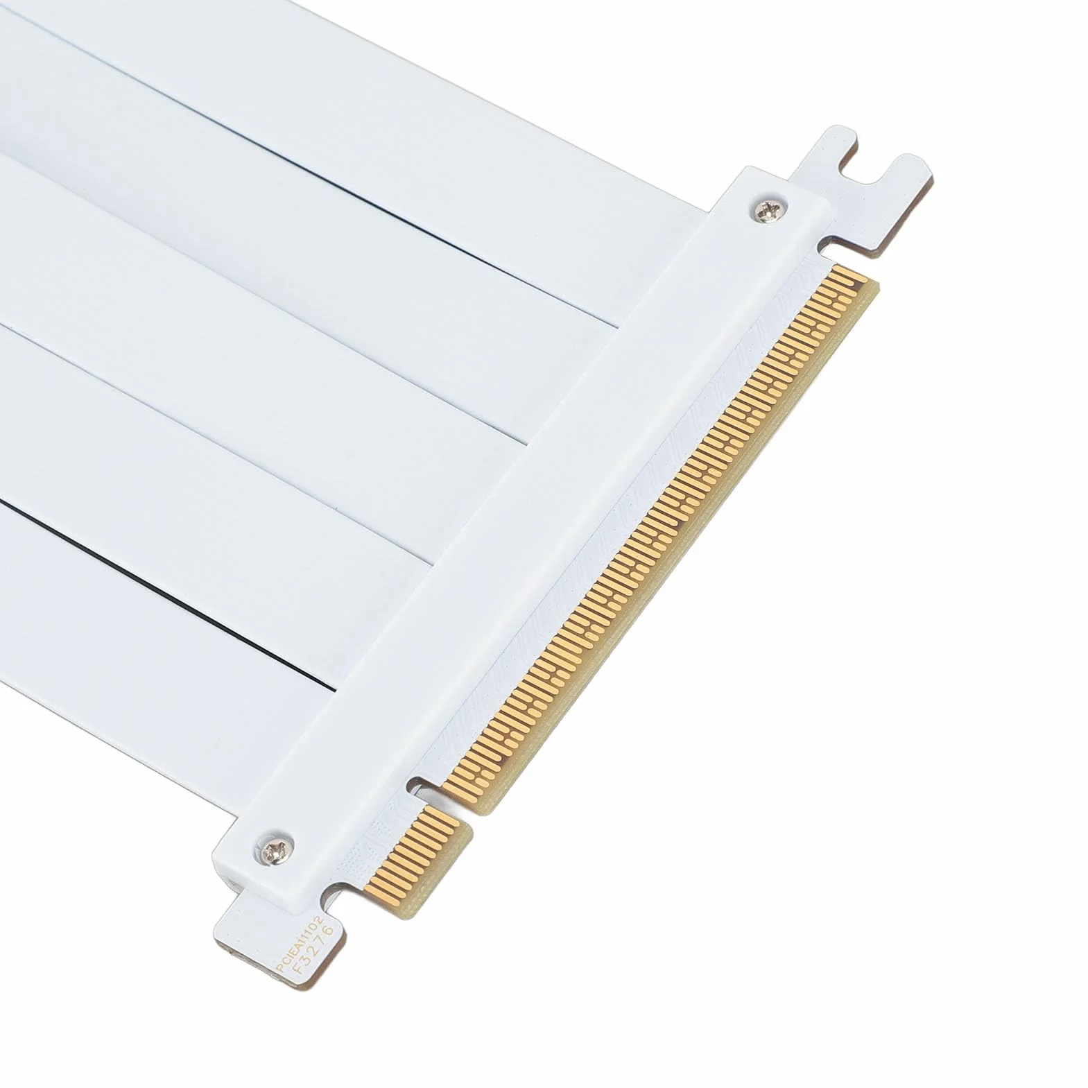 Kabel Riser PCIE 4.0 X16, Biały Adapter Przedłużający GPU 128 Gb/s, Kompatybilny z RTX4090 (ti) i RX8900 (xt), do Obudów Komputerów PC, Serwerów, Gier, z unikalną osłoną Kabla