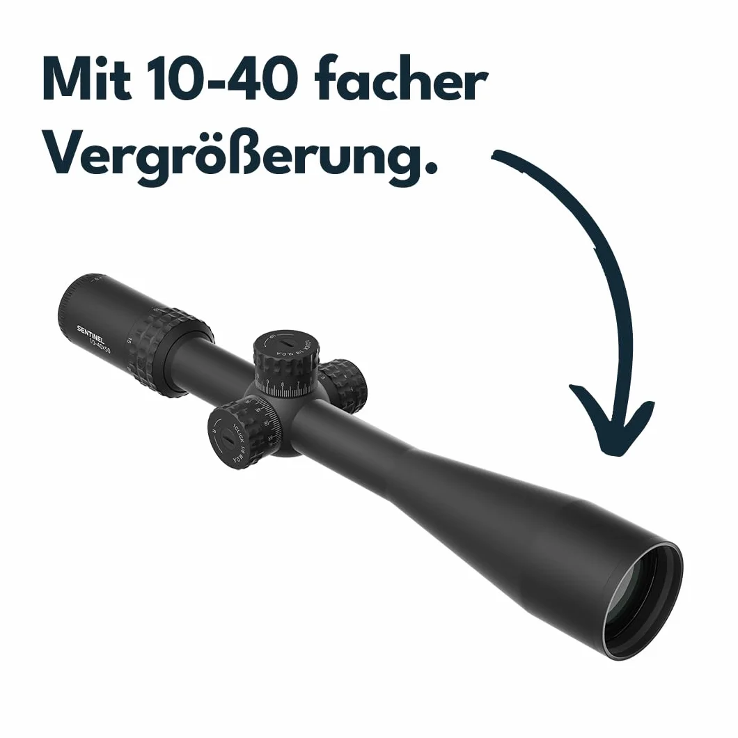 Vector Optics SCOL-58 Sentinel-X Pro10-40x50 SFP luneta celownicza specjalnie zaprojektowana do 25 m Benchrest Shooting
