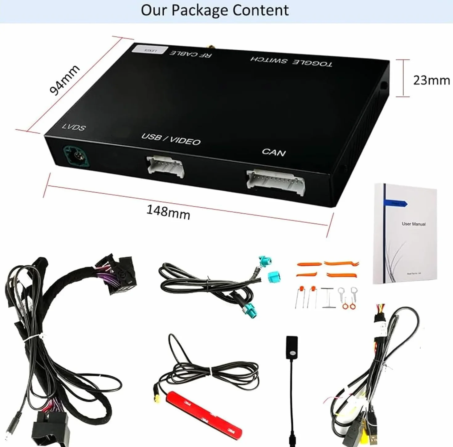 Road Top Bezprzewodowy Carplay Android Auto Retrofit Kit Dekoder dla Mercedes Benz GLC C V A Klasa B W205 W246 W447 X156 C117 X253 C253 2015-2018 Rok NTG5.0