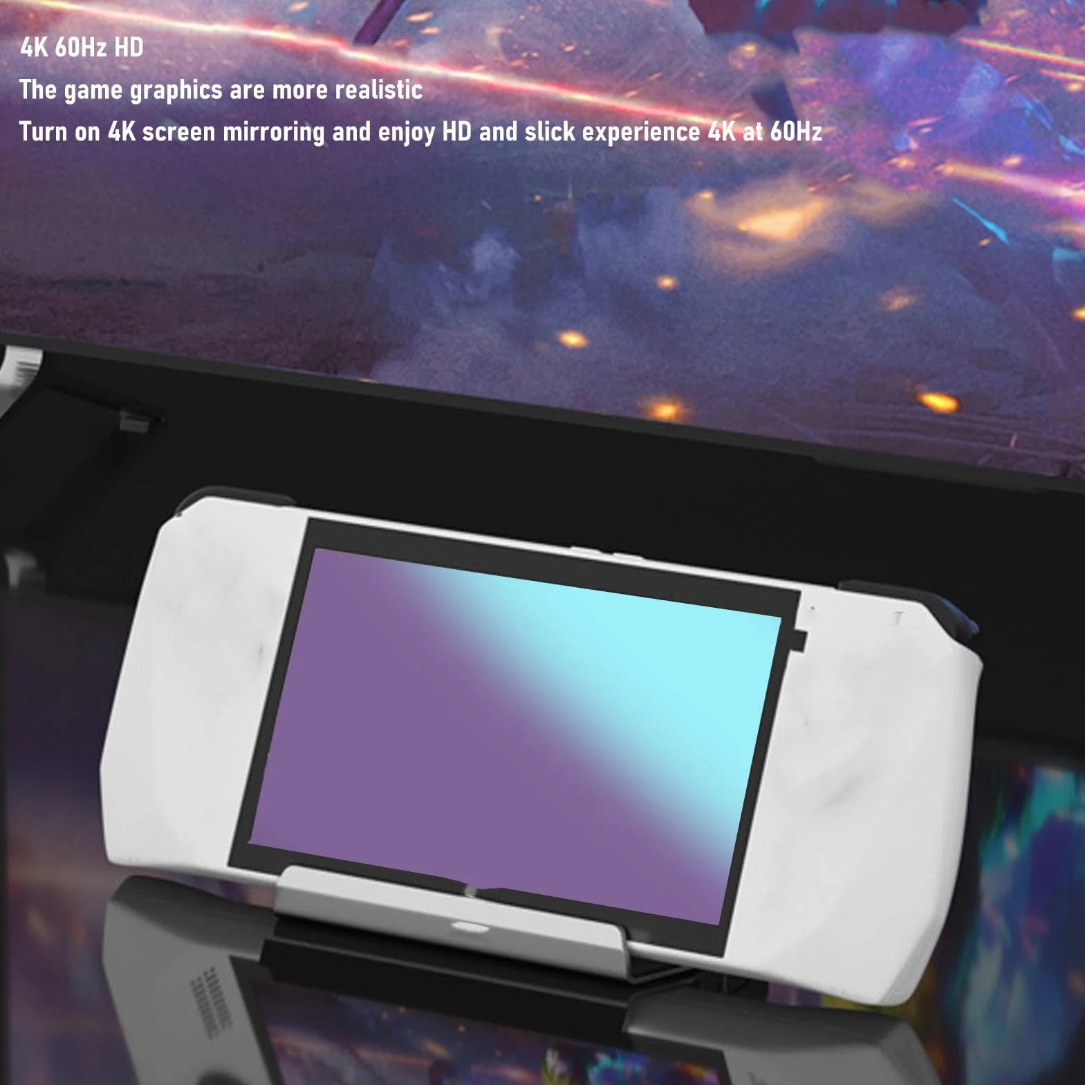 Fabater Stacja Dokująca do Konsoli do Gier z Podwójnymi Wentylatorami Chłodzącymi i Wyjściem 4K dla ROG Ally i Steam Deck Kompaktowa Konstrukcja Wytrzymały ABS
