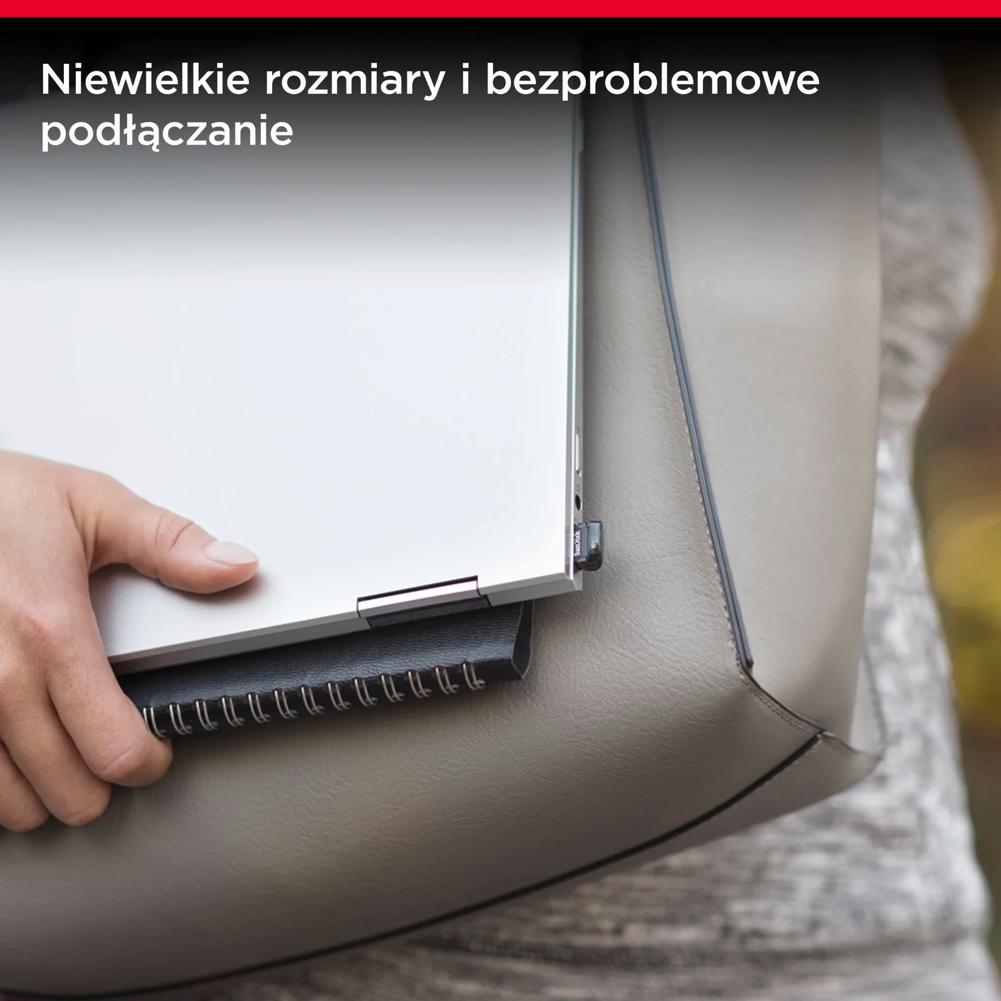SanDisk Ultra Fit USB 3.2 pamięć flash 64 GB (do laptopów, konsol do gier i samochodowych systemów audio, Plug and Stay, odczyt 300 MB/s, oprogramowanie RescuePRO Deluxe)
