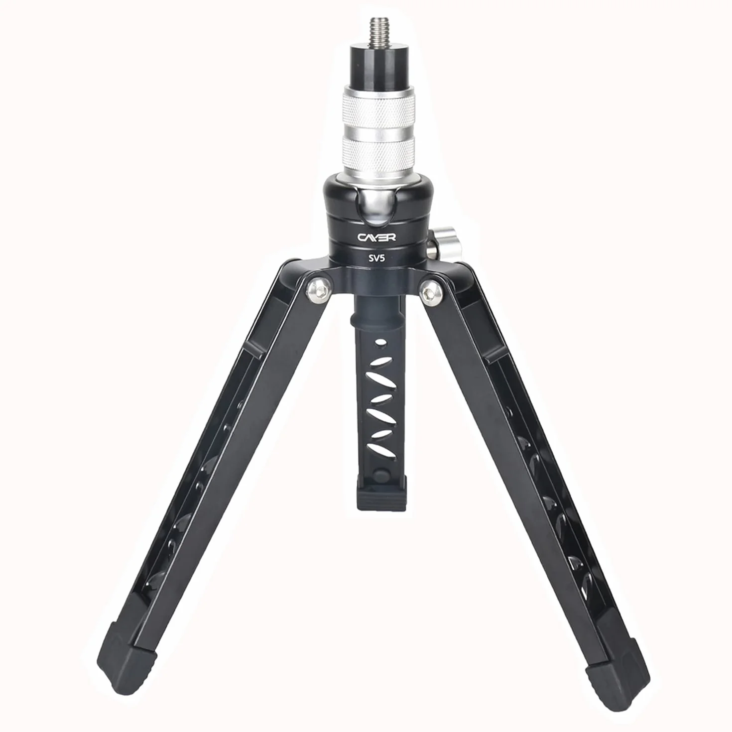 Cayer Statyw stołowy, 3 stopy SV5, aluminiowy statyw do monopodów ze śrubą montażową 3/20.3 cm-16, mocowanie statywu