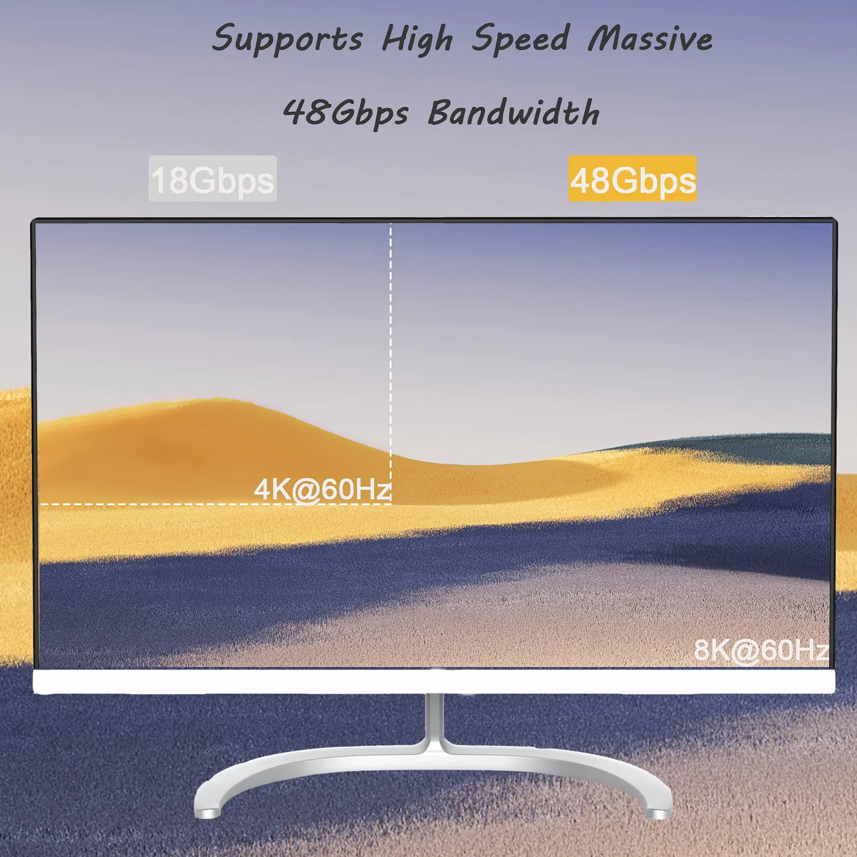 Kabel HDMI 2.1, 8K@60Hz 4K@120Hz Dynamic HDR 10, eARC, HDCP2.2, rozdzielczość 4:4: 4 7680x4320, 48Gbps włókno optyczne HDMI 2.1 do telewizora PS5/8K TV(20M/65FT)