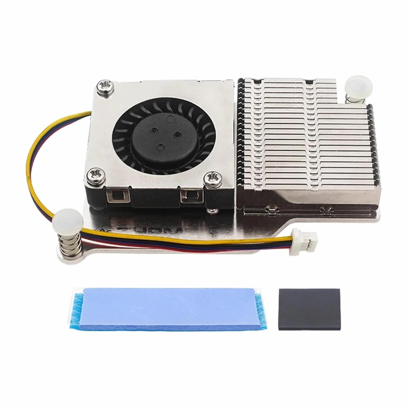 30mm Active Cooler for 5 pasywne chłodzenie wentylatorów PWM Aluminiowy grzejnik żeber chłodnicy 1 sztuk (srebrny)