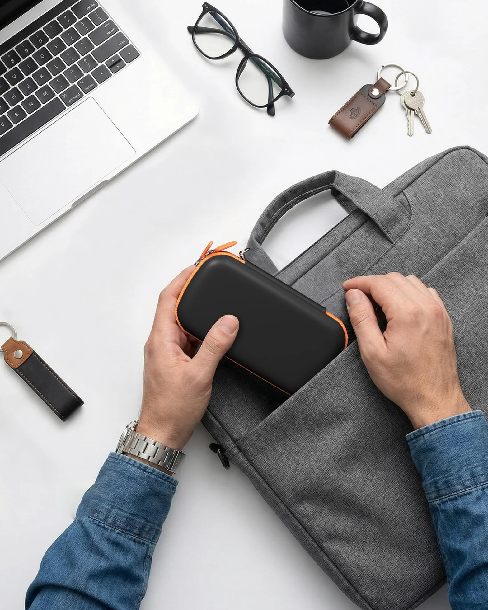 ProCase Twardy futerał do SanDisk przenośny SSD/SanDisk Extreme przenośny i zewnętrzny dysk SSD Extreme Pro 500 GB 1 TB 2 TB 4 TB 8 TB, odporne na wstrząsy etui podróżne z kartą SD