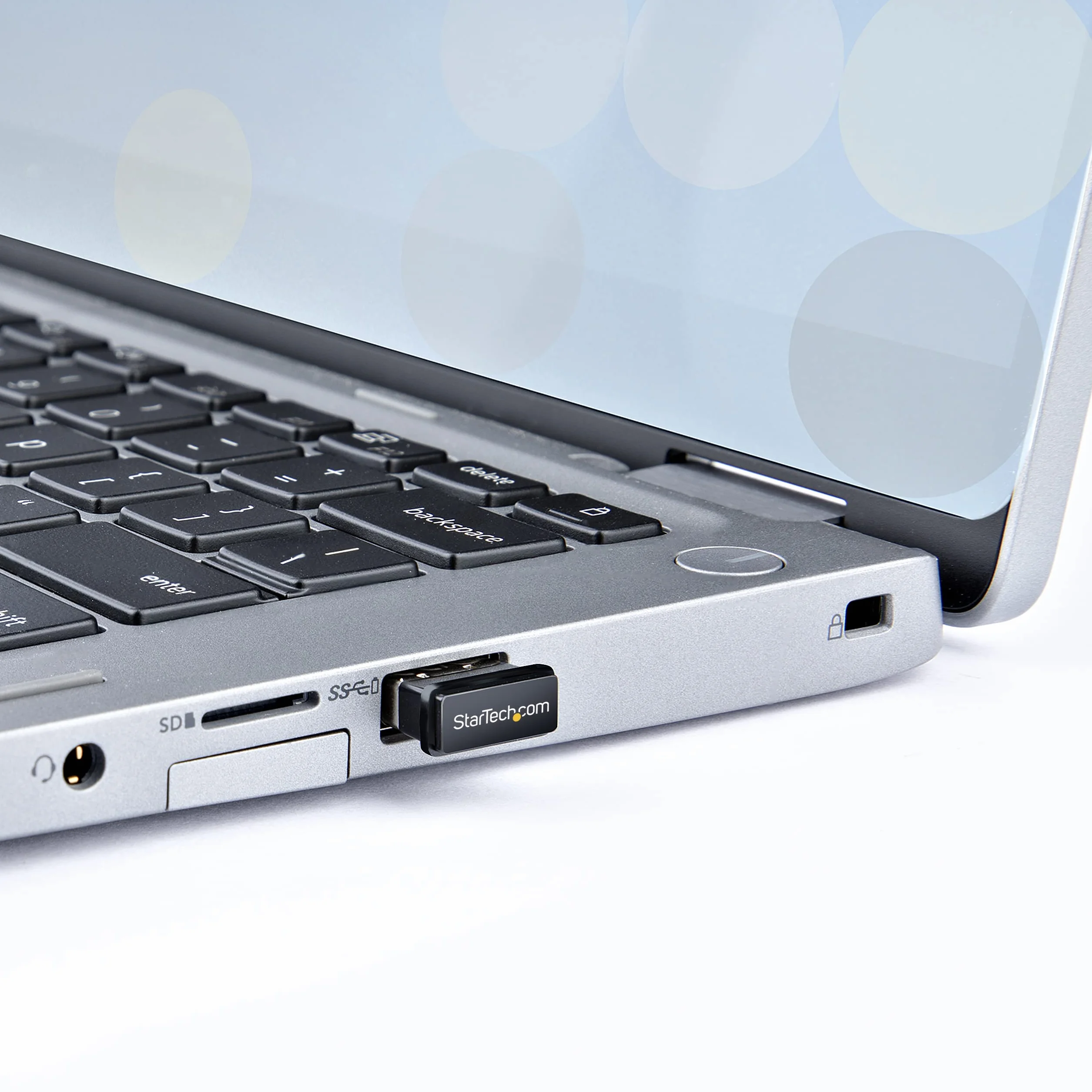 StarTech.com Adapter USB Bluetooth 5.0, adapter/klucz sprzętowy do komputera/laptopa, adapter BT, odbiornik Aux, Windows 10/Linux (USBA-BLUETOOTH-V5-C2), szary