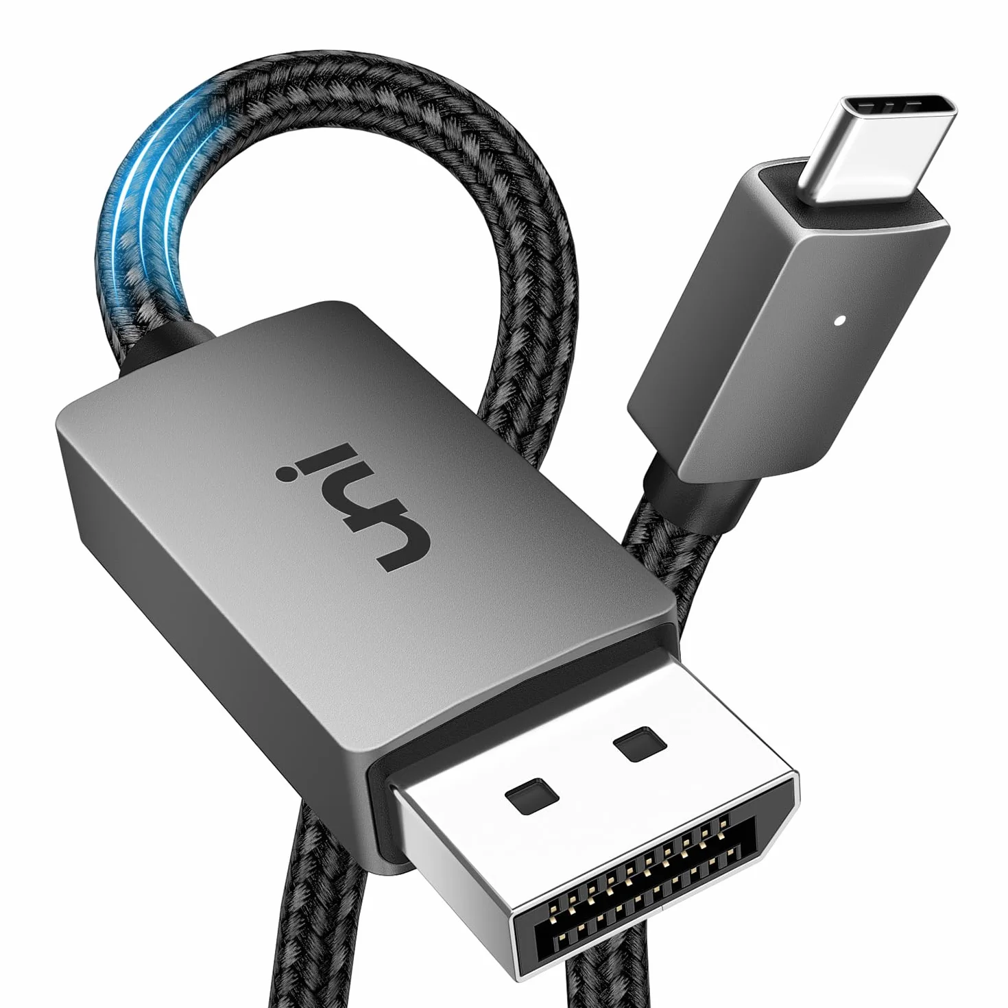 uni Kabel USB C Displayport 1.4 8K 60 Hz 4K 144 Hz Thunderbolt 3/4 na DP nylon aluminium HDR