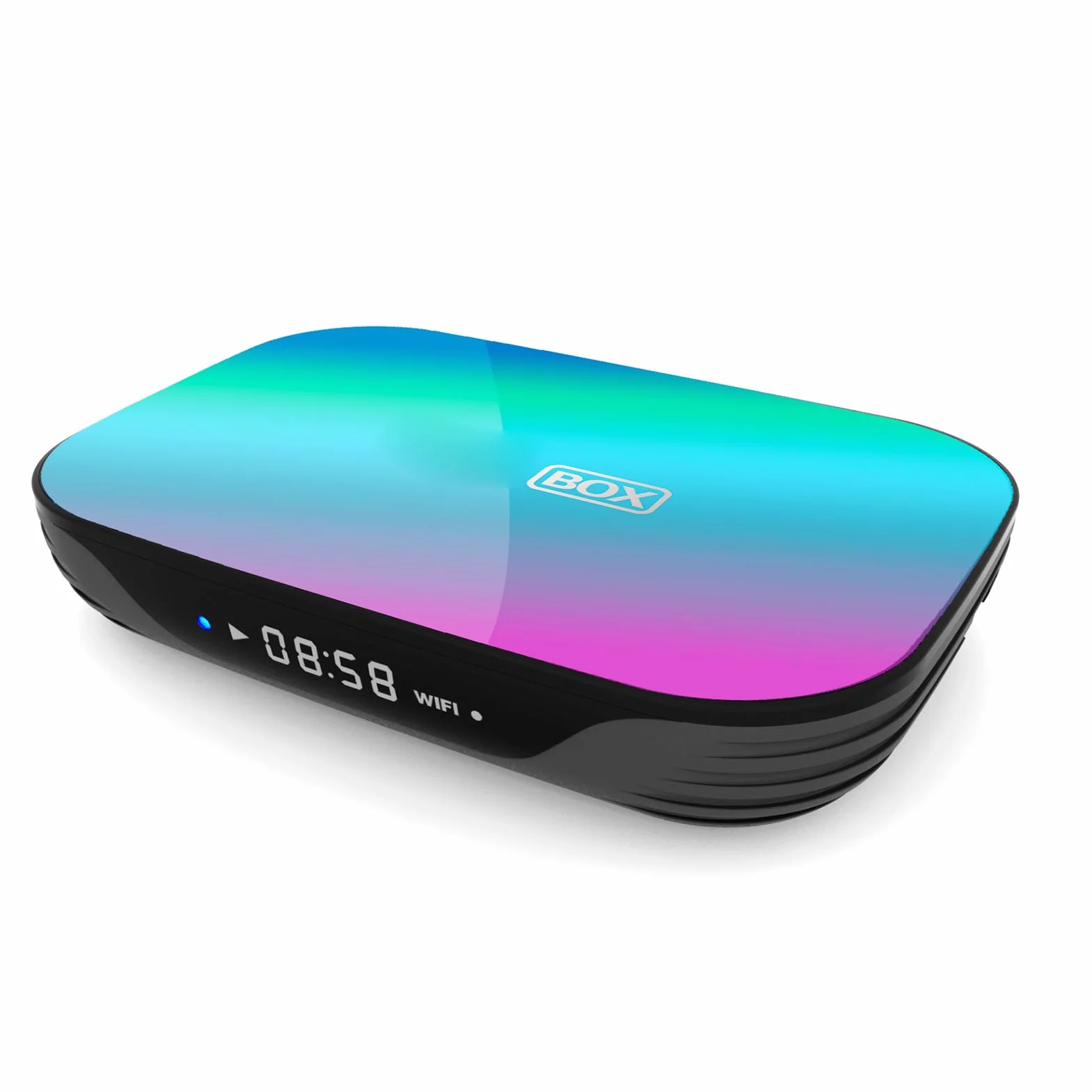 Eacam TV, Pudełko 4 GB RAM 4 GB RAM Odtwarzacz Multimediów Strumieniowych 8K TV, Pudełko 2,4G 5G Podwójne WiFi Gigabit Ethernet S905X3 USB 3.0 BT Czterordzeniowy Dekoder do (+128G Wtyczka UE)