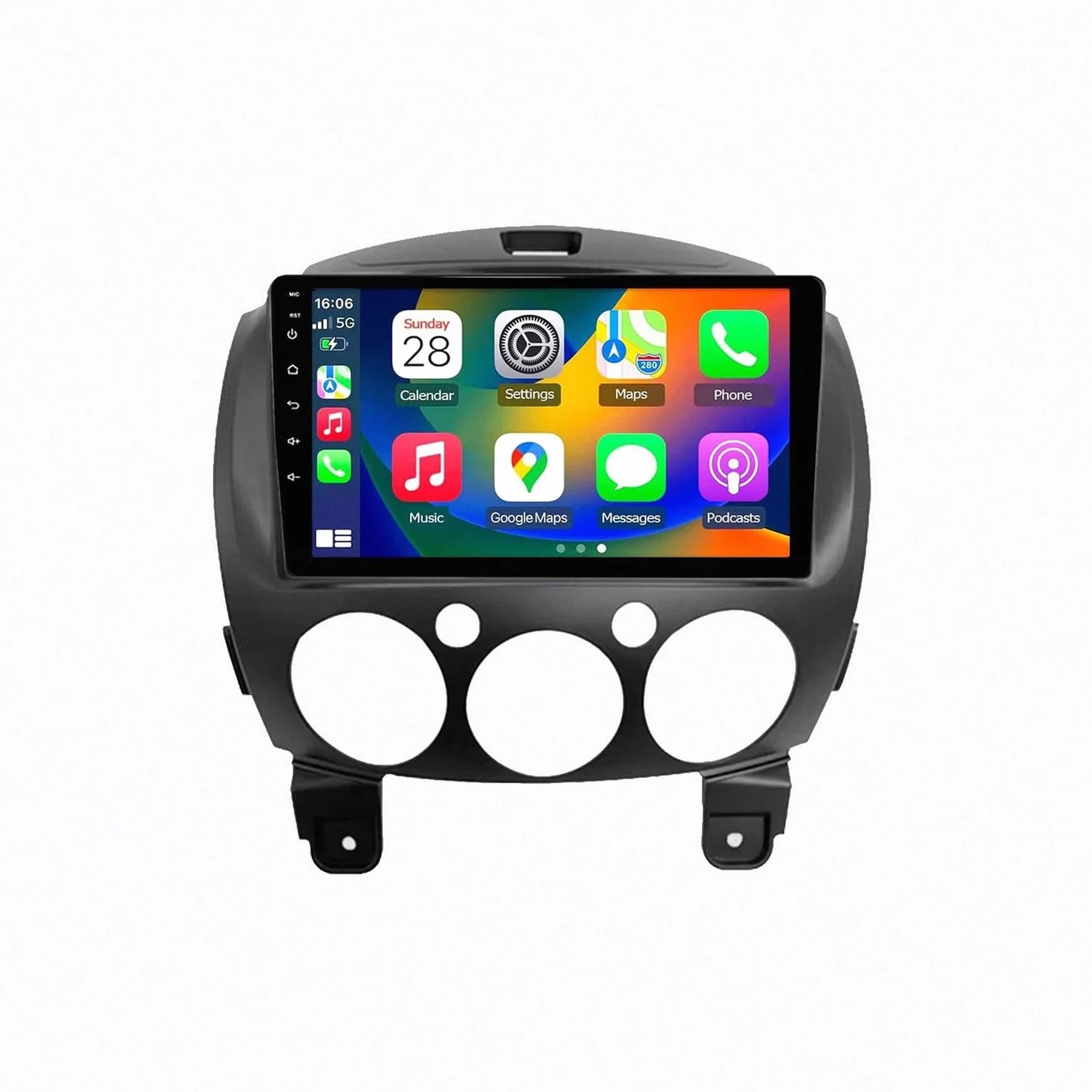Multimedia Radio dla Mazda2 Mazda 2 2007-2014 Android 15 9 Inch Touch Screen Fm Bluetooth Fm Gps For, 8 Core 8G+256G