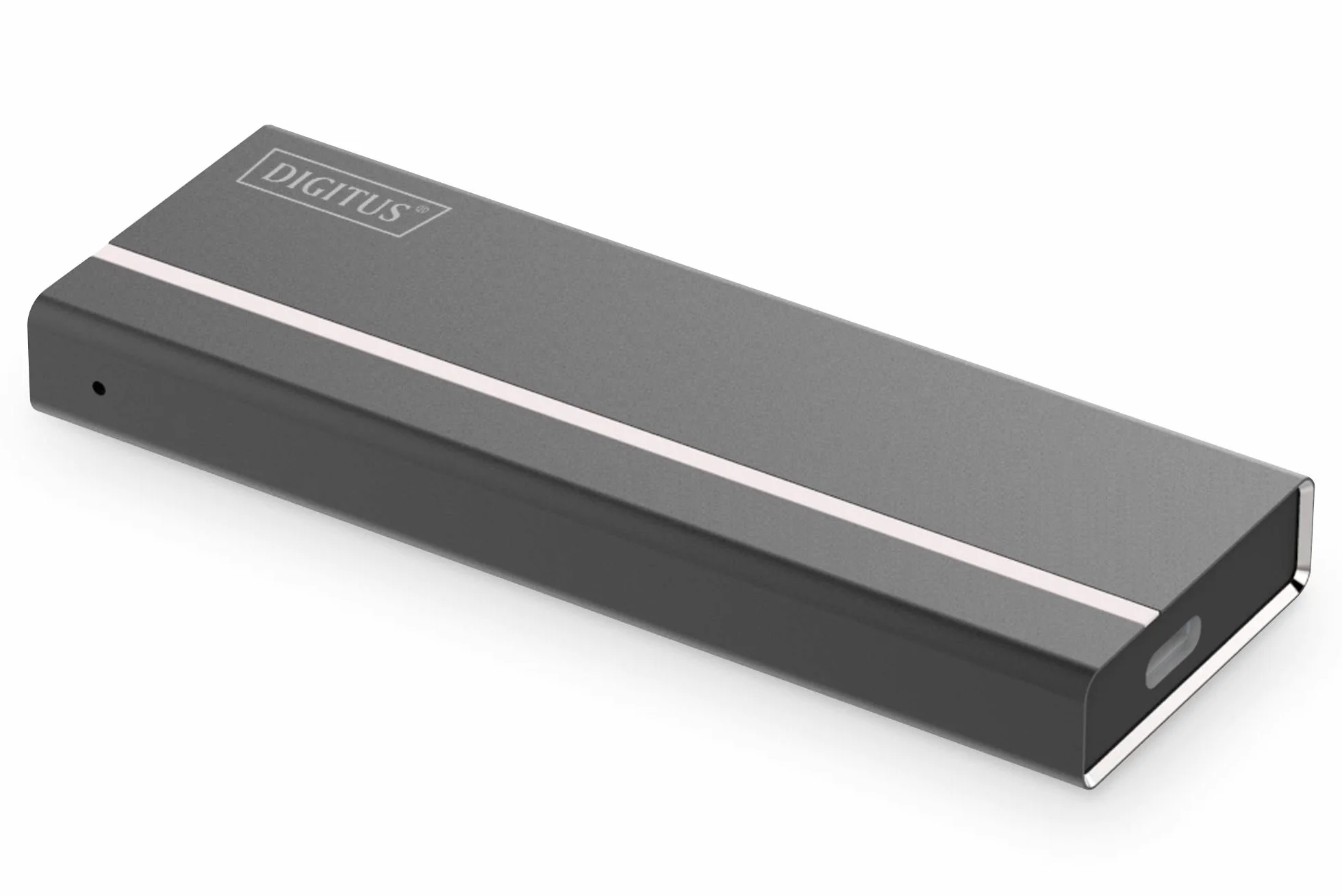 DIGITUS Zewnętrzna obudowa USB typu C 3.1 do dysków SSD M.2 NVMe - moduł M.2 typu 2280, 2260, 2242, 2230 - M/B+M-Key - do 10 Gbit/s - z kablem USB-C - Czarny