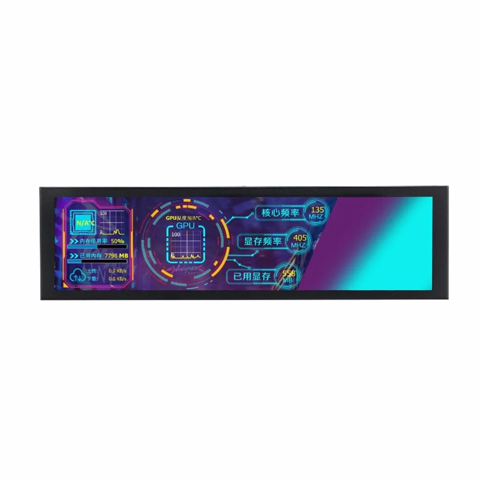 CPU GPU RAM monitor komputerowy 9,2 IPS USB dodatkowy ekran Turing Smart Screen do monitorowania i wyświetlania komputera
