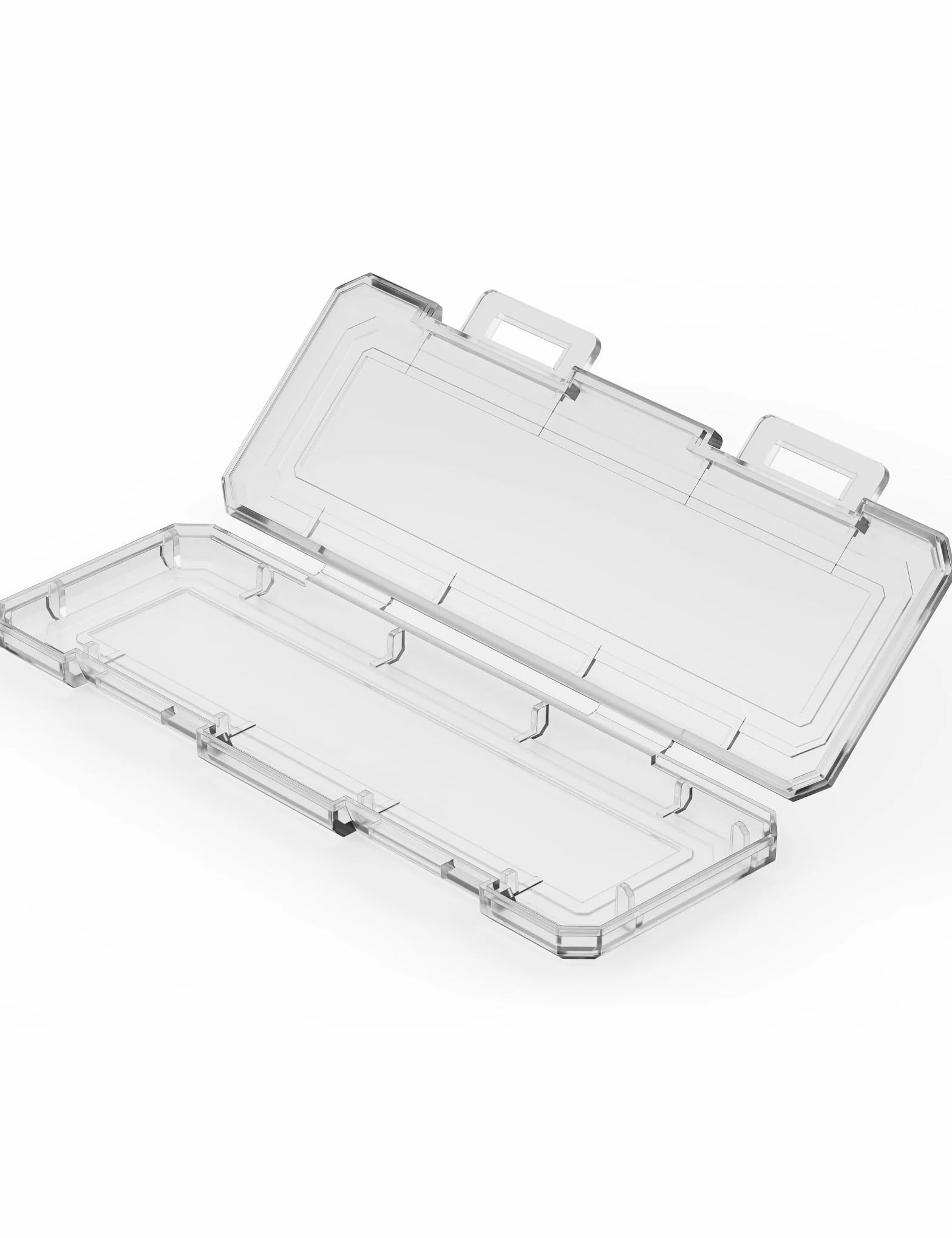 4 szt. M.2 2280 SSD przezroczysty plastikowy dysk twardy do Samsung/Kingston/WD/Silicon, M.2 NVME / AHCI 2280 SSD pudełko do przechowywania