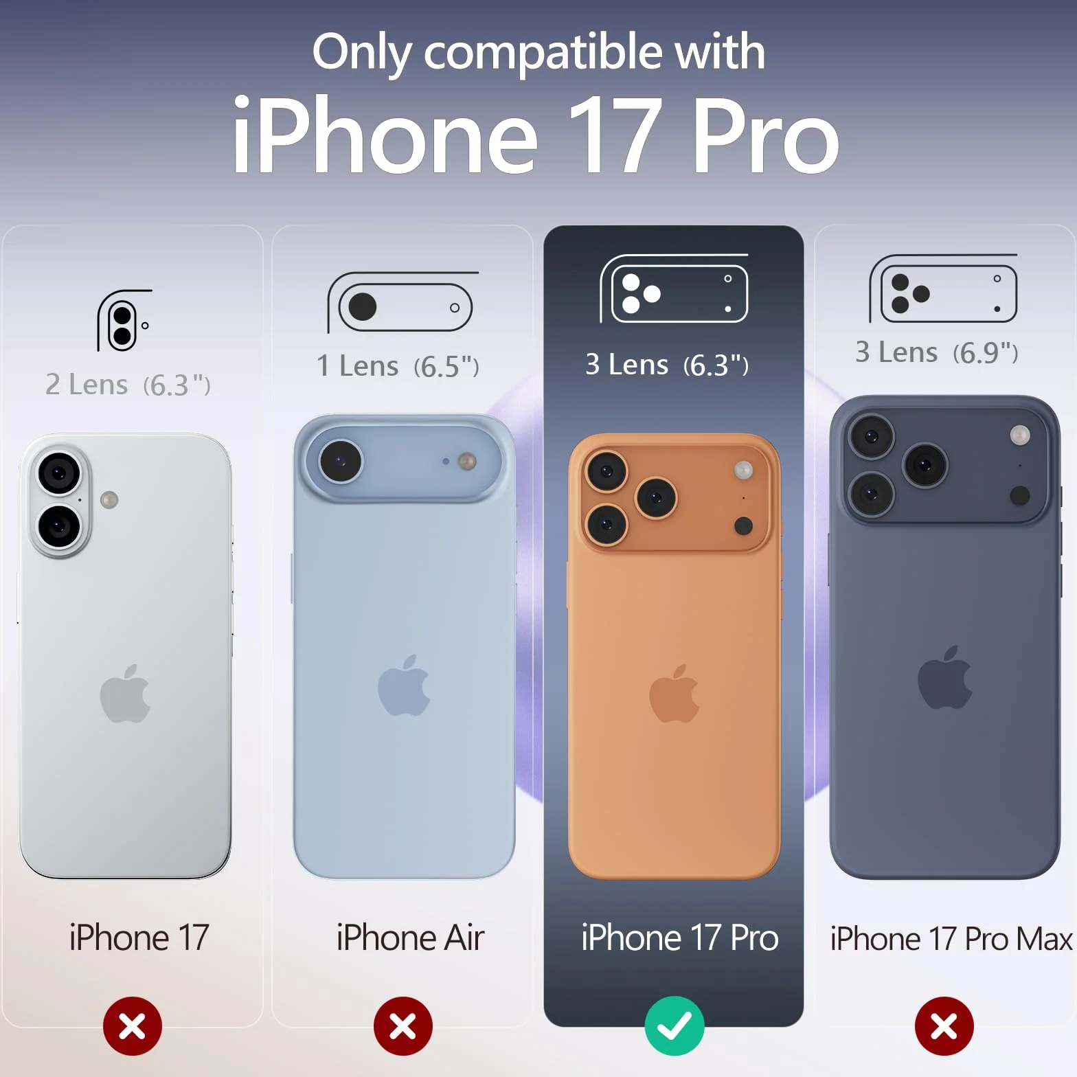 FireNova Magnetic for iPhone 17 Pro Case, kompatybilne z MagSafe, [zintegrowany silikonowy przycisk sterowania aparatem] [ochrona aparatu] odporne na zarysowania etui na telefon komórkowy, 6,3