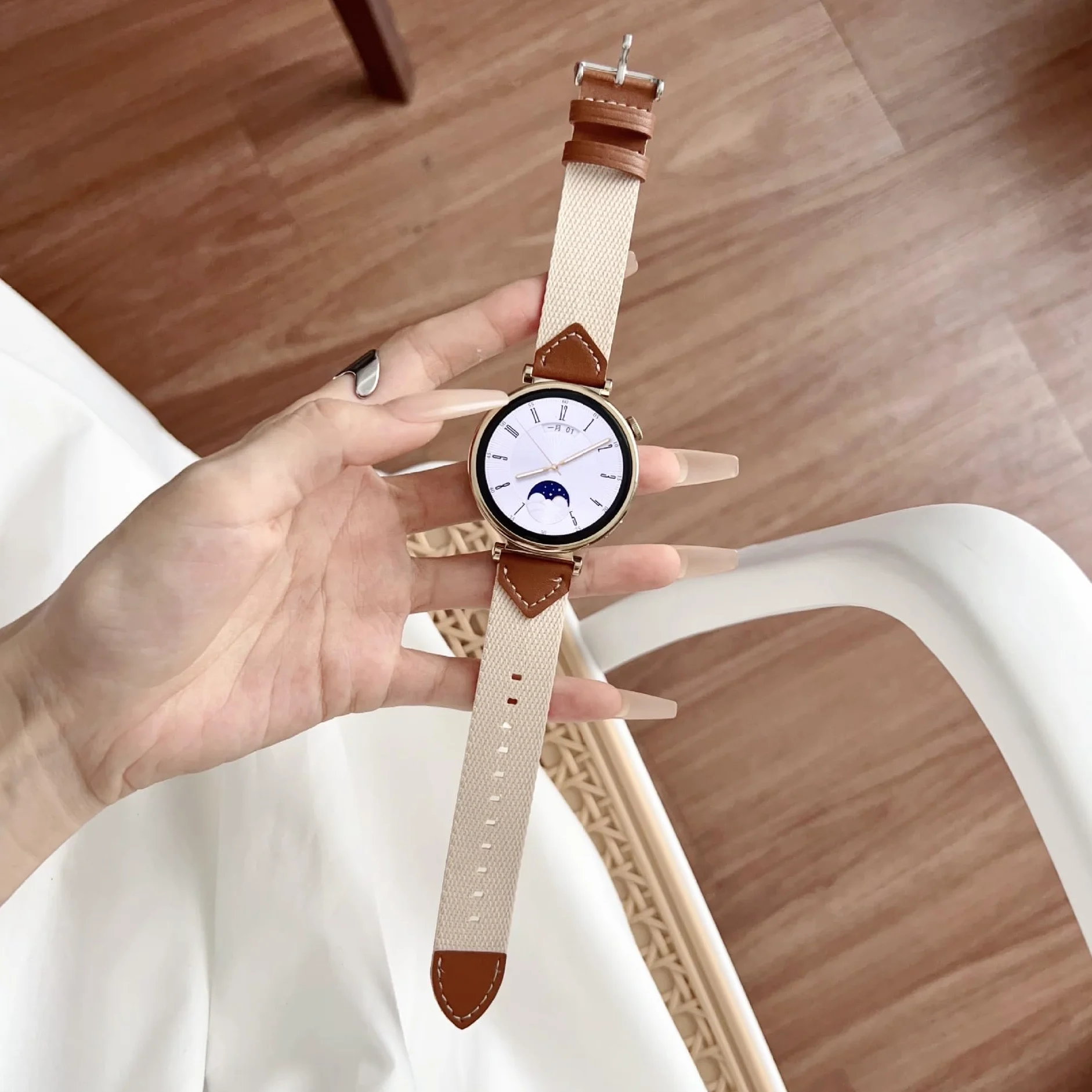 Nylonowy pasek do zegarka Huawei Watch GT 6 41 mm, regulowany, elastyczny pasek do zegarka, sportowy, oddychający, zapasowy pasek do smartwatcha Huawei Watch GT 6 41 mm