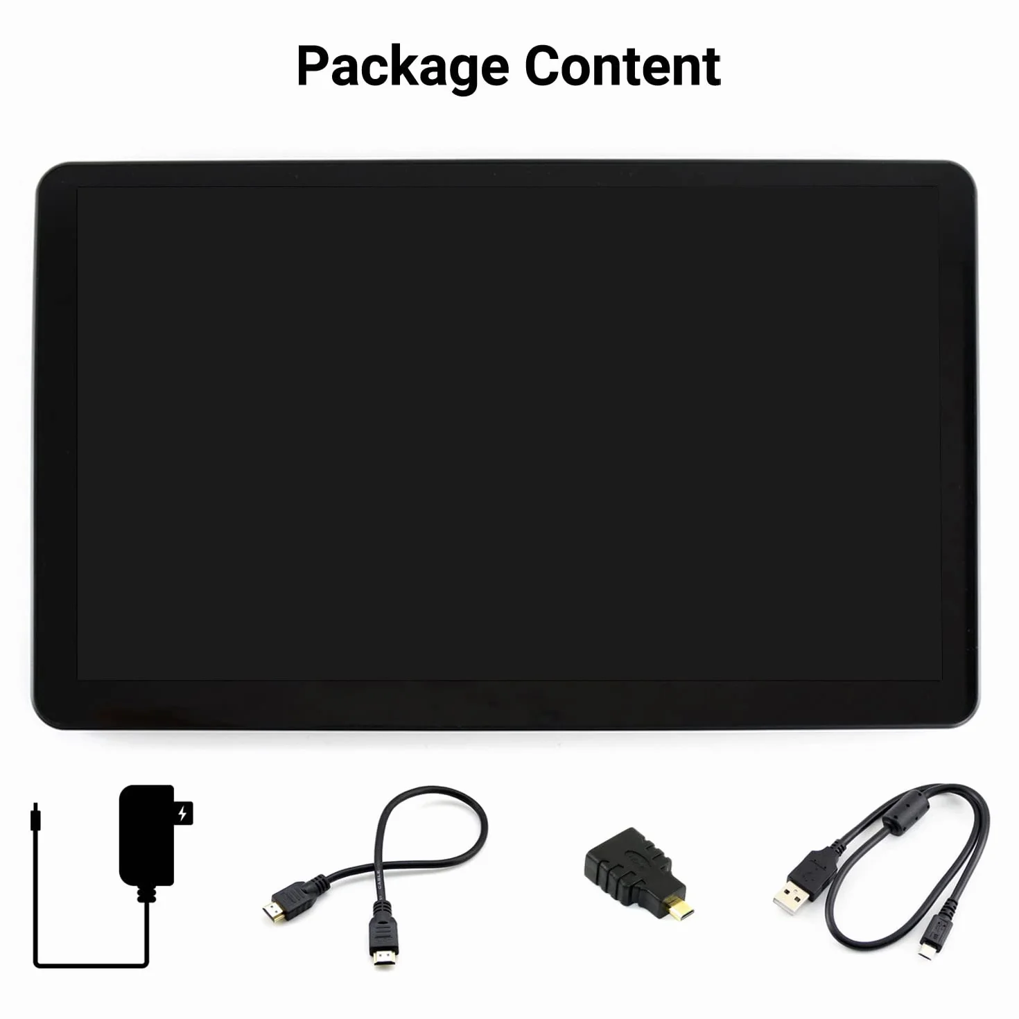 Waveshare HDMI pojemnościowy ekran dotykowy IPS LCD typ H z etui 15,6 cala obsługa Raspberry Pi/Jetson Nano/PC