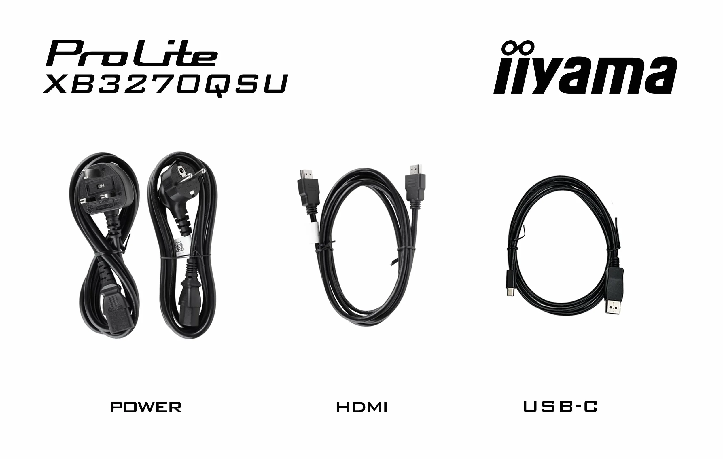 iiyama Monitor biurkowy XB3270QSU-B1, 31,5", QHD LED, IPS, 2560 x 1440/100Hz, 1H1DP, HAS, czarny