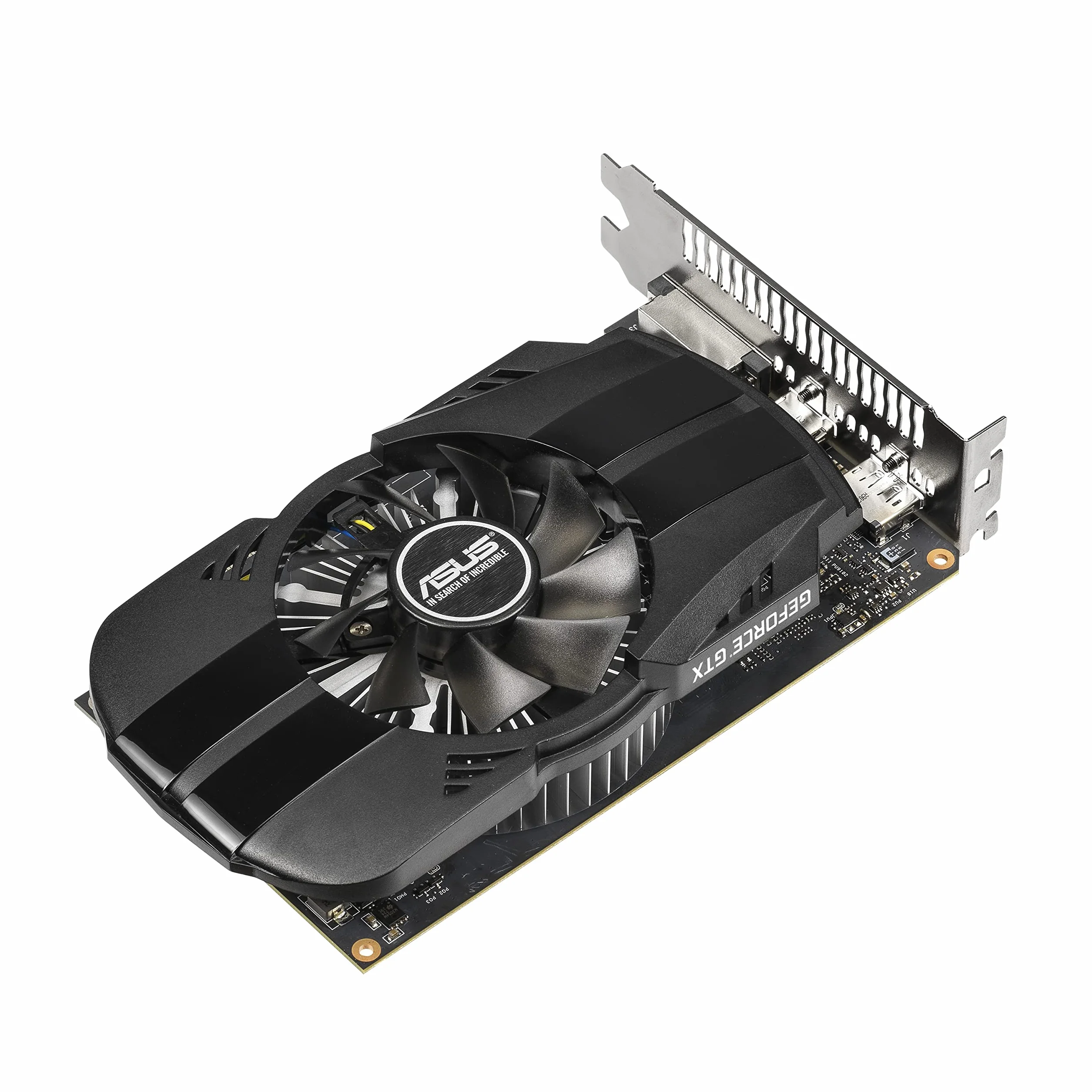 ASUS NVIDIA GeForce GTX 1650 Phoenix OC 4G karta graficzna dla graczy (PCIe 3.0, pamięć 4 GB DDR5, HDMI, DVI, Displayport)