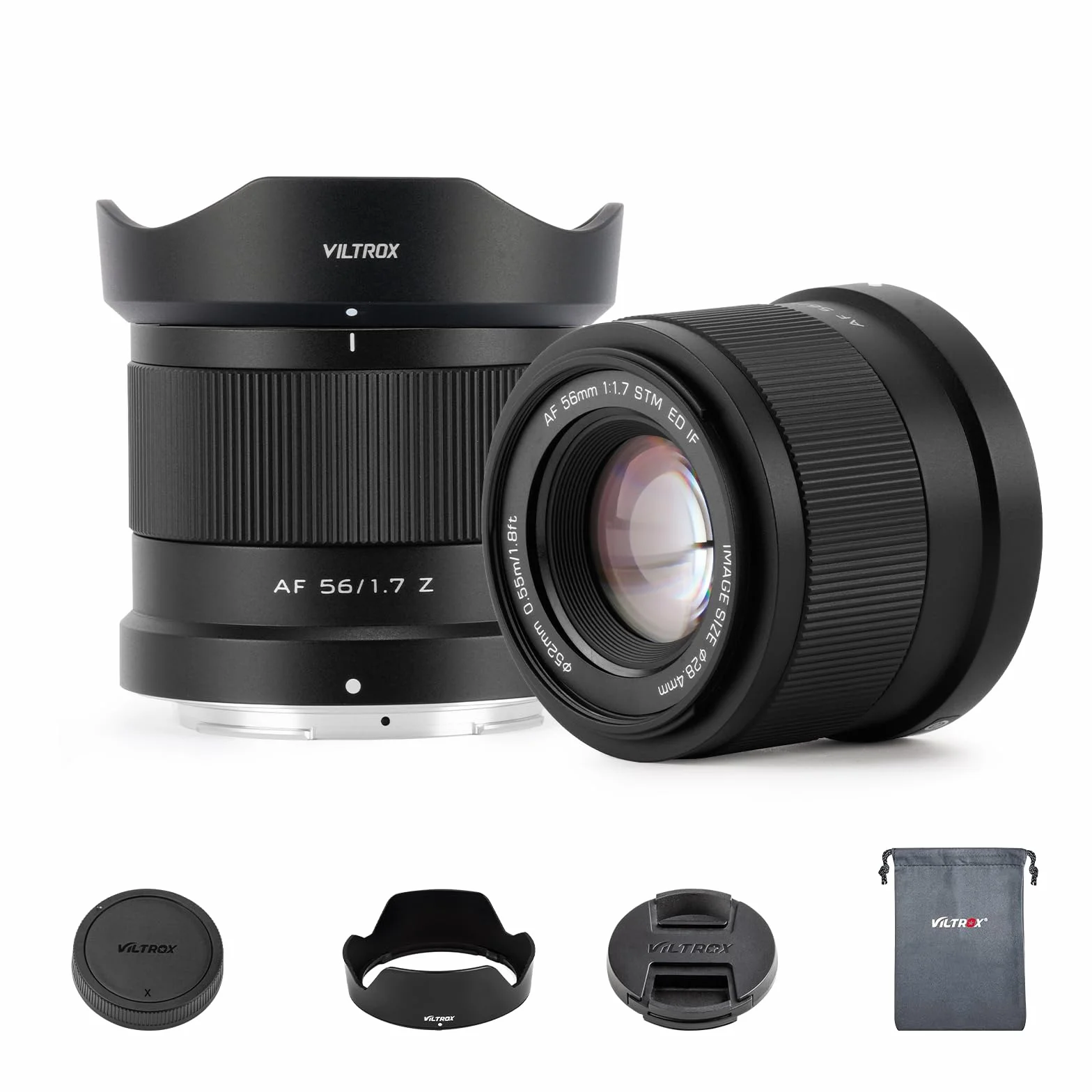 VILTROX 56 mm F1.7 APS-C autofokusowe obiektywy do aparatu Nikon Z Mount, standardowy obiektyw z dużą przysłoną, kompatybilny z Nikon ZFC Z30 Z50 Z5 Z6 Z6II Z7 Z7II Z8 Z9