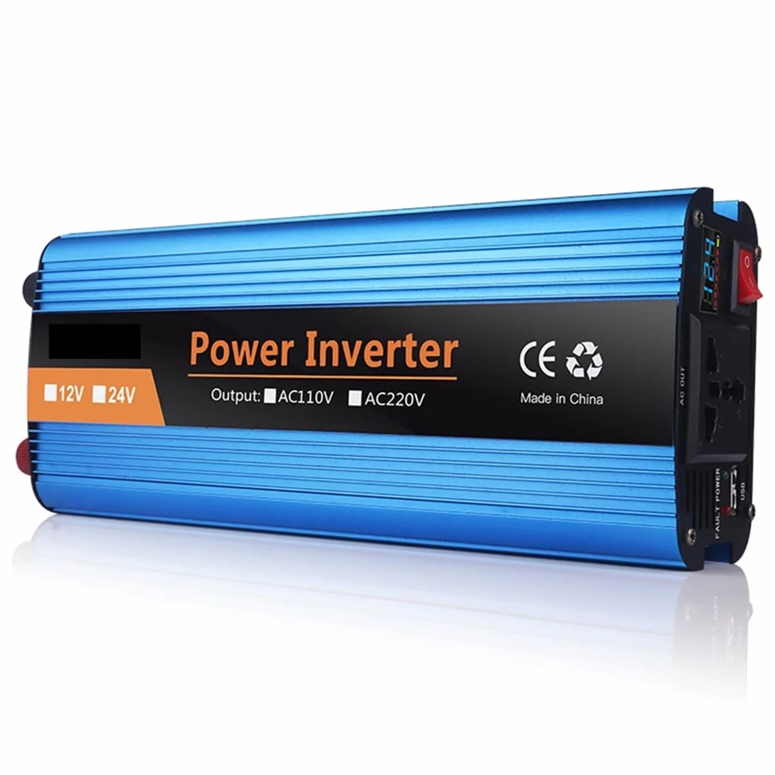 Zmodyfikowany falownik sinusoidalny 12V 220 falownik 12v do 220 konwerter falownik sinusoidalny przetwornica napięcia samochodowego zasilacz(1200W,12V)