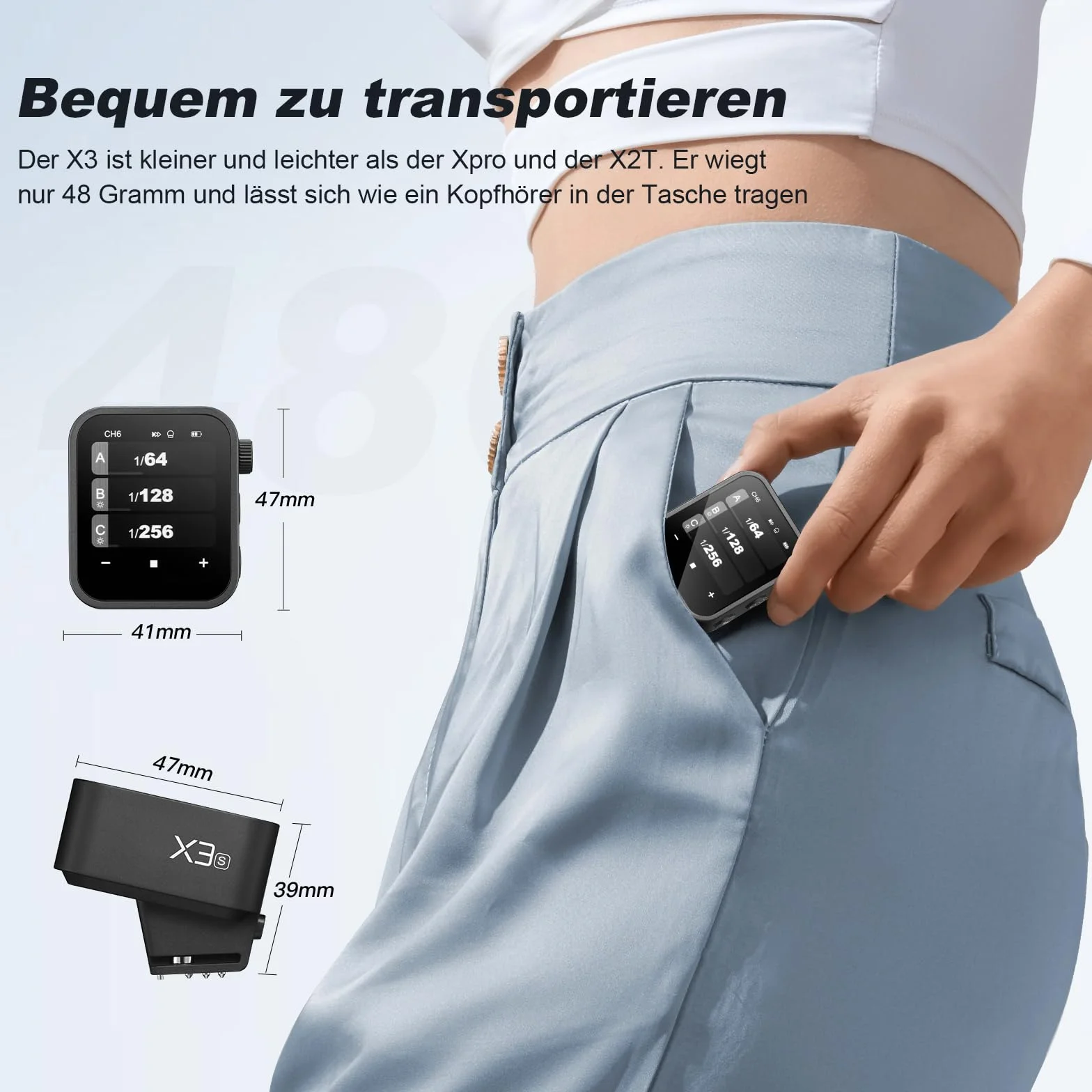 Godox X3-S TTL Trigger Flash Wireless Duży ekran dotykowy OLED Tryb bezprzewodowy X 2,4 GHz wbudowany port USB 32 kanały 16 grup kompatybilnych z aparatem Sony
