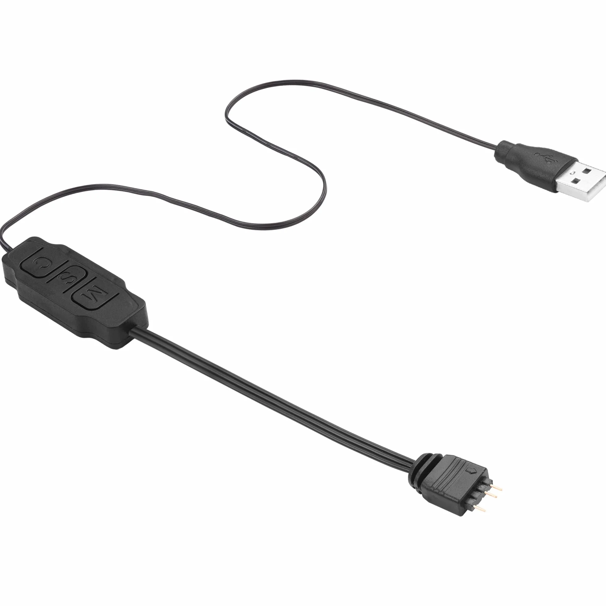 ARGB Kontroler LED 5V 3-pinowy 70cm USB do wentylatorów PC i pasków świetlnych