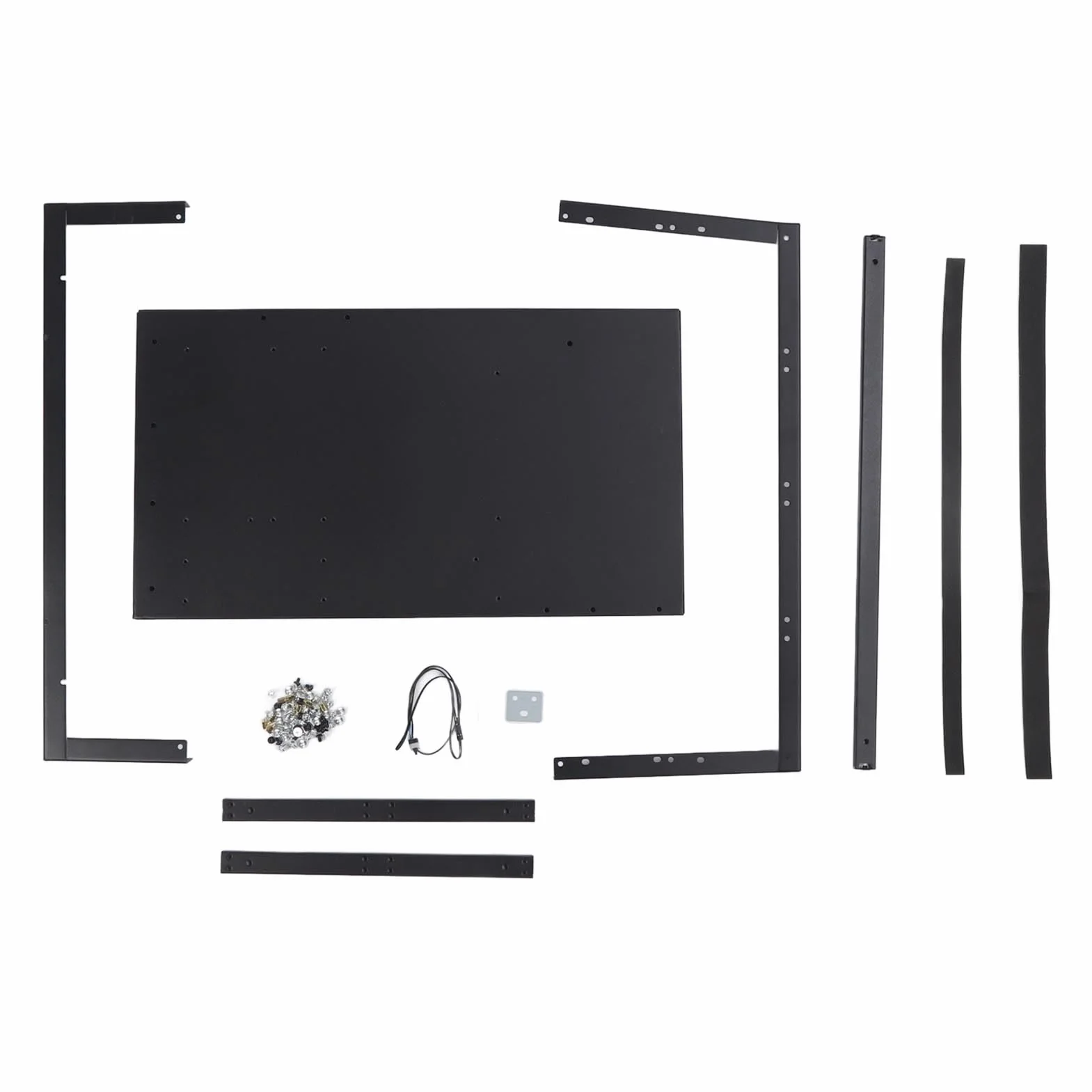 Gedourain Karta Graficzna GPU DIY Obudowa Komputera dla Płyty Głównej ATX MATX FLEX, Wydajne Chłodzenie Komputer Otwarta Obudowa dla Graczy i Profesjonalistów, Solidny materiał z Blachy Stalowej