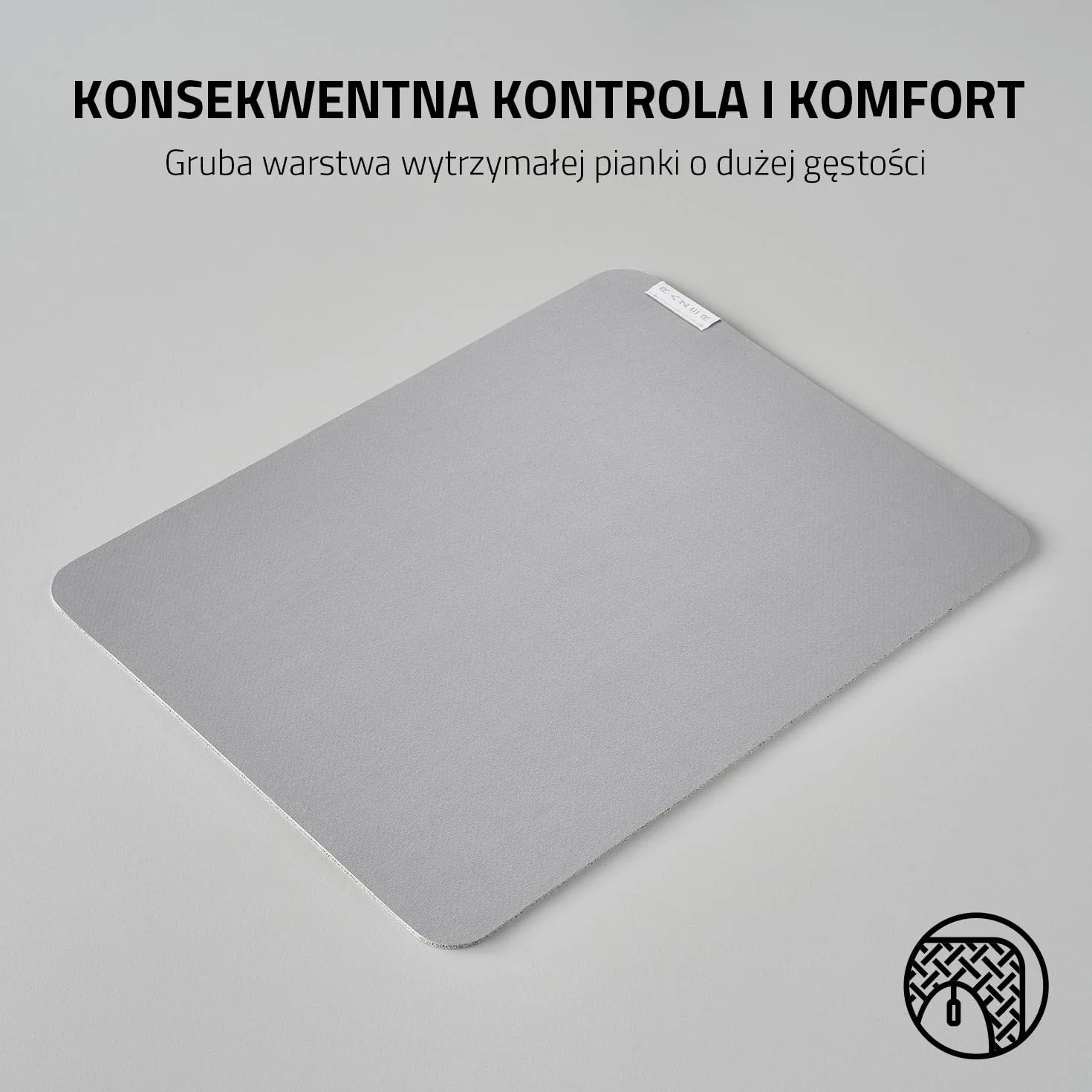 Razer Pro Glide - Miękka podkładka pod mysz zapewniająca produktywność w biurze (gruba gumowa pianka o wysokiej gęstości, teksturowana powierzchnia z mikrowłókniny, 360 x 275 x 3 mm)