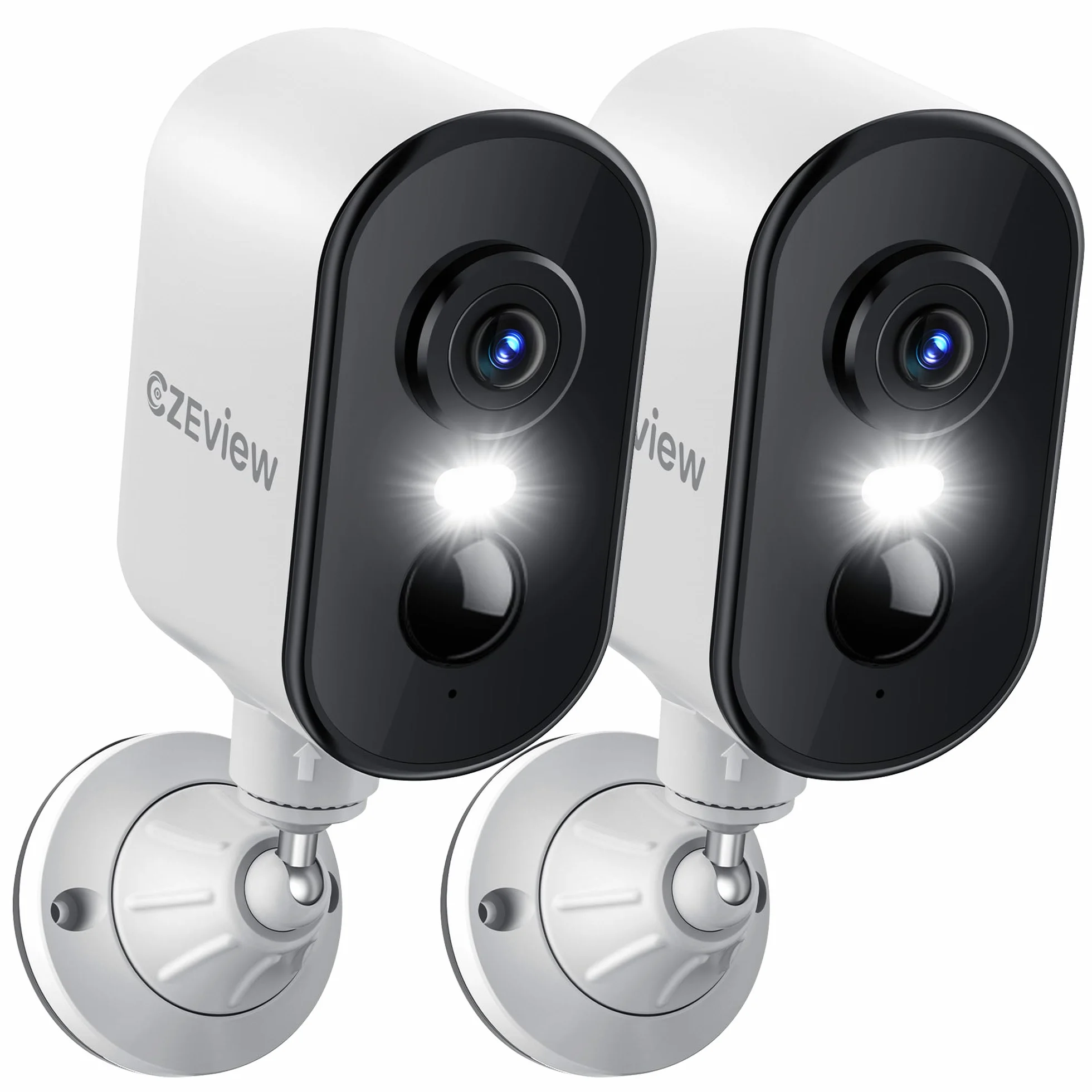 CZEview 2K kamera monitoringowa zewnętrzna z akumulatorem, magnetyczne mocowanie, wykrywanie ruchu, bezprzewodowa kamera monitoringowa wewnątrz/na zewnątrz, 2.4G, 2-drożne audio, kolorowa noktowizja