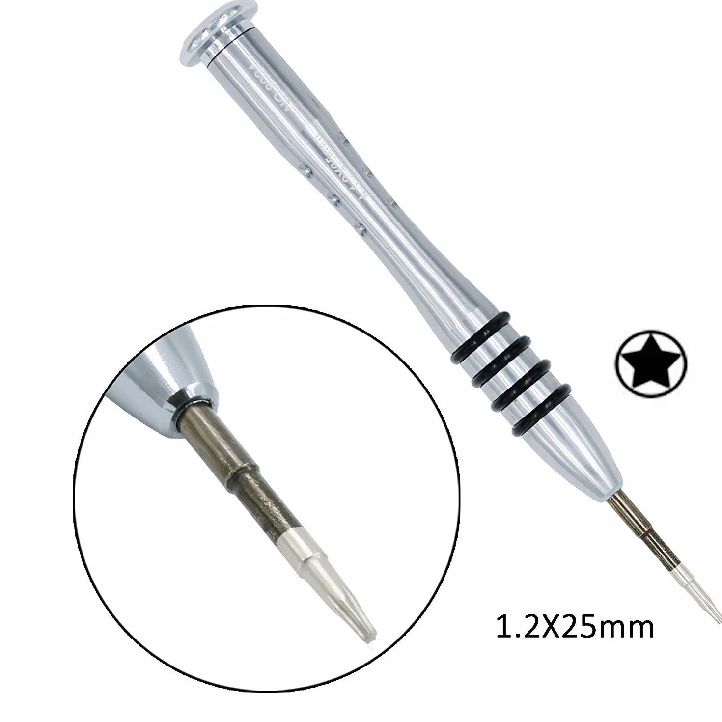 6-częściowy zestaw śrubokrętów do MacBooka, 1,2 mm 5-punktowy P5 Pentalobe + 6-punktowy T5 Torx + 1,5 mm PH000 krzyżowy śrubokręt do naprawy MacBooka Air 13” 15” i Pro z wyświetlaczem Retina