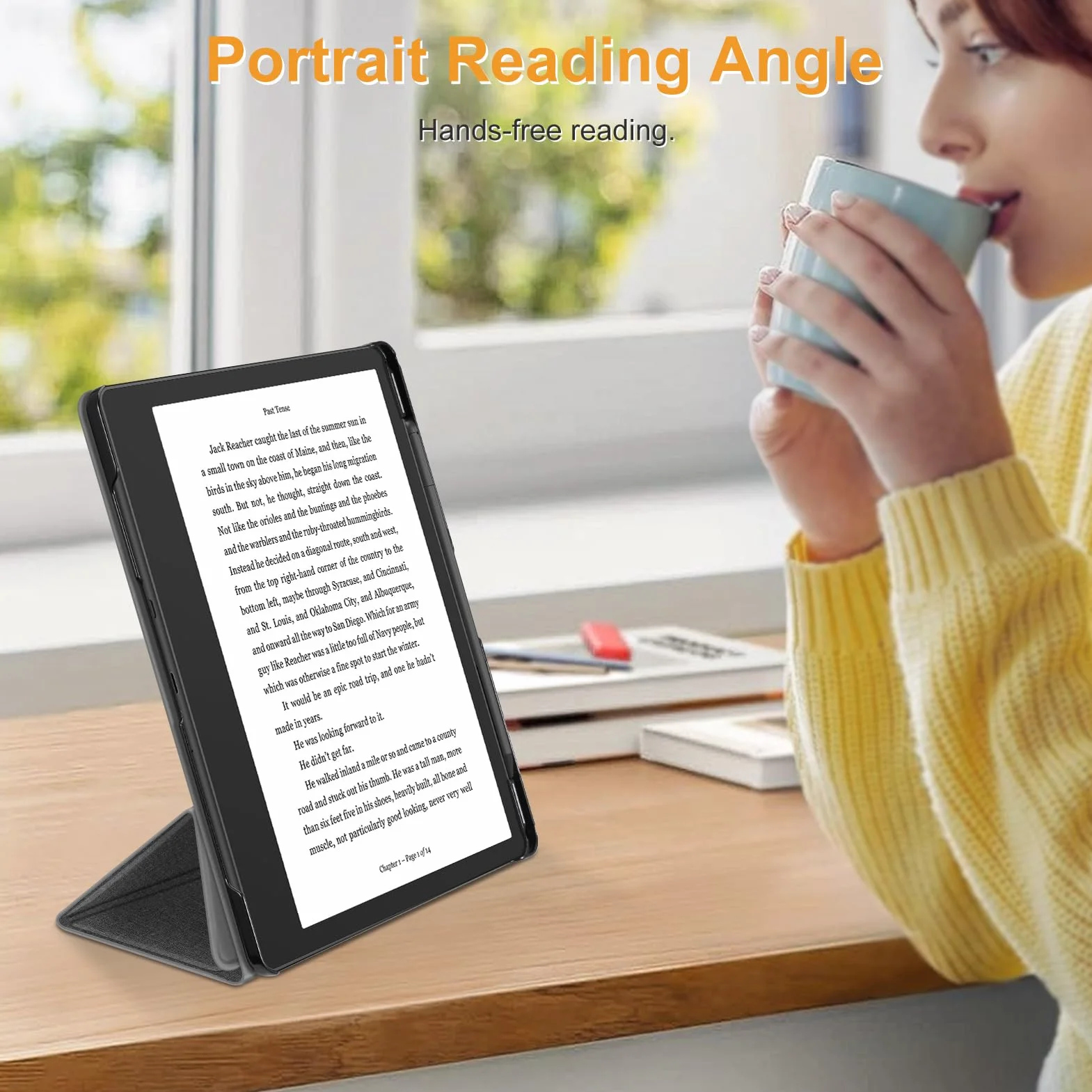 Fintie Etui do Kindle Scribe – [wbudowany uchwyt na długopis] wysokiej jakości skóra PU, potrójnie składany pokrowiec z funkcją automatycznego uśpienia/budzenia, kompatybilny z Kindle Scribe 2022