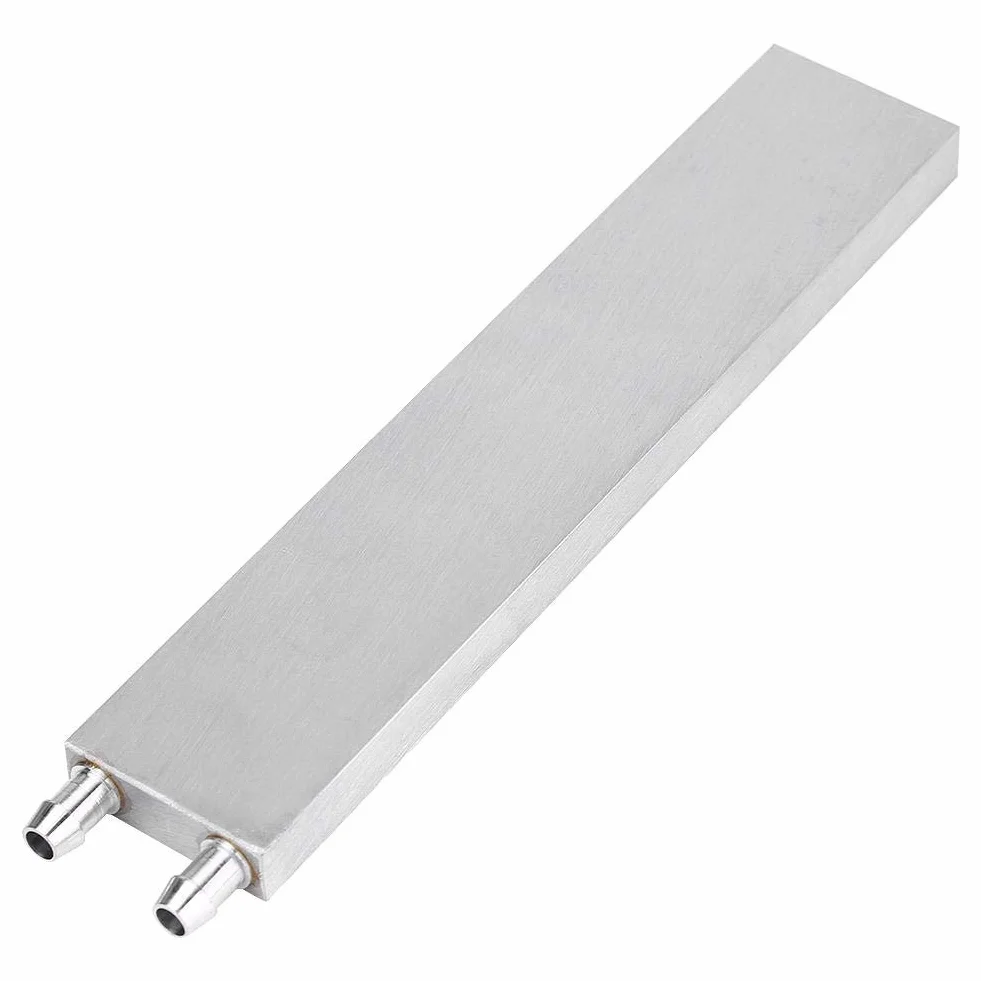 Garsent Blok chłodzenia wodą, aluminiowy procesor, blok chłodzenia wodą, chłodzenie wody, system radiatora do laptopa PC, 40 x 200 x 12 mm