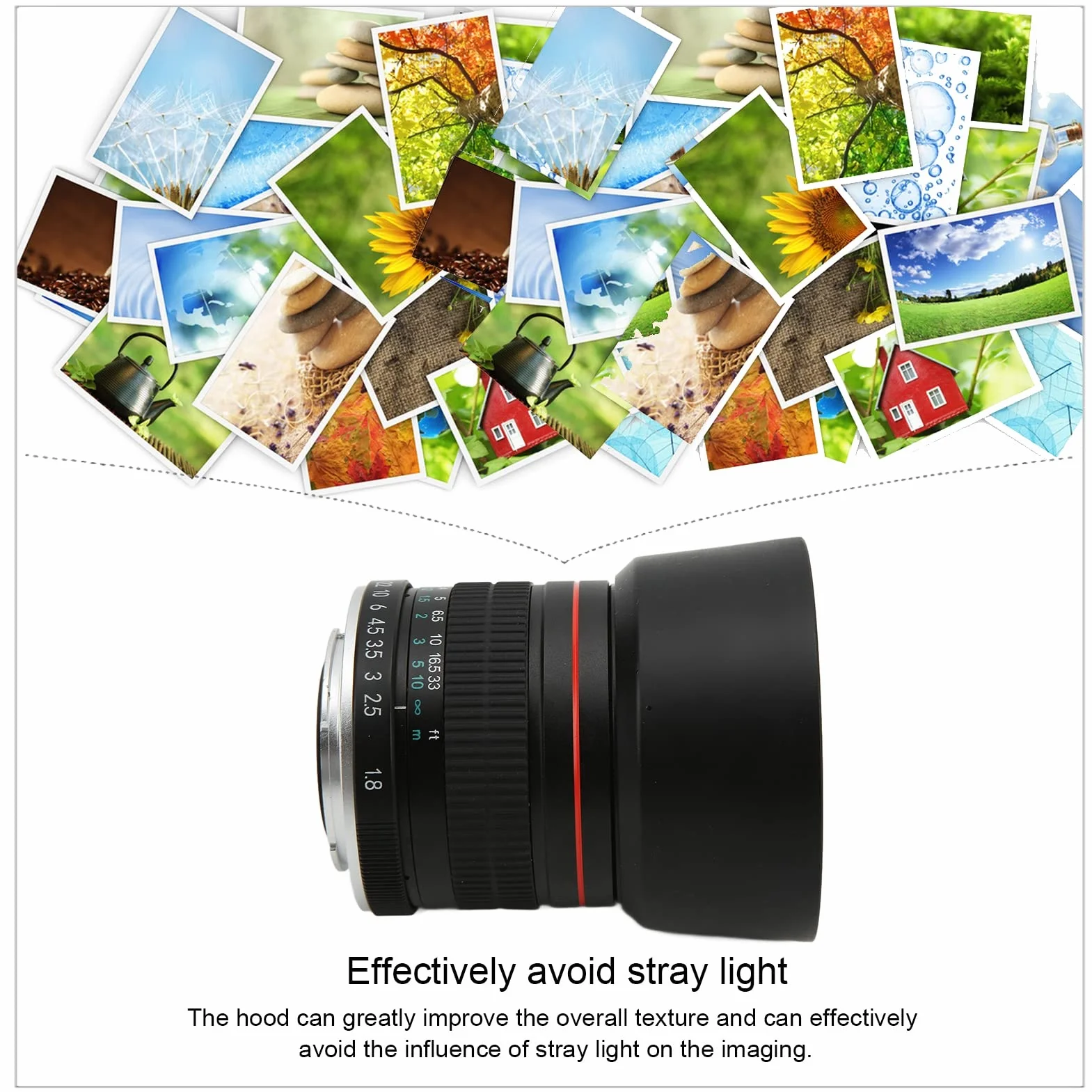 85mm F1.8 z Dużą Przysłoną, Pełnoklatkowy Obiektyw Aparatu z Ręcznym Ustawianiem Ostrości, Mocowanie AI Obiektywu Stałoogniskowego, Kąt Widzenia 28,3°, dla D850, D810, D800, D780, D750,