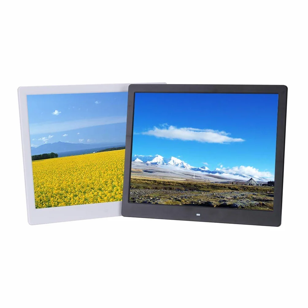 Ramka na zdjęcia 43.2 cm cyfrowy elektroniczny album fotograficzny/43.2 cm maszyna reklamowa/budowlana maszyna reklamowa Pokaż zdjęcia Obsługa wysokiej rozdzielczości karty USB i SD, czarny