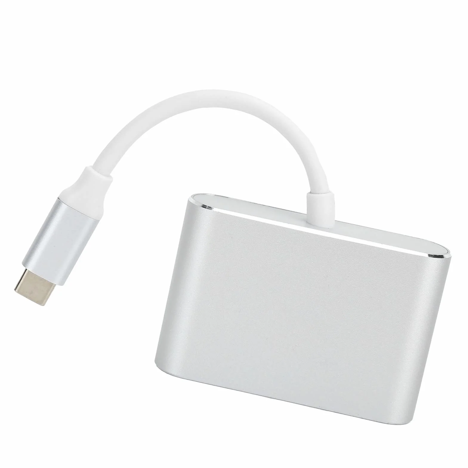 Przejściówka VGA na HDMI Konwerter 4K Biały szary