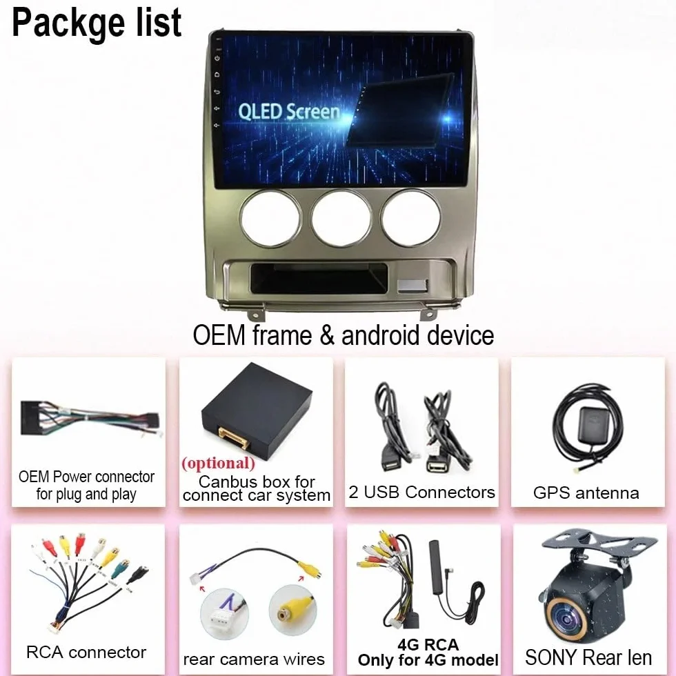 Car Radio dla Mitsubishi Delica D5 2007-2009 Android 15 9 Inch Touch Screen with Wireless Carplay Android Auto For, 8 Core 4G+64G