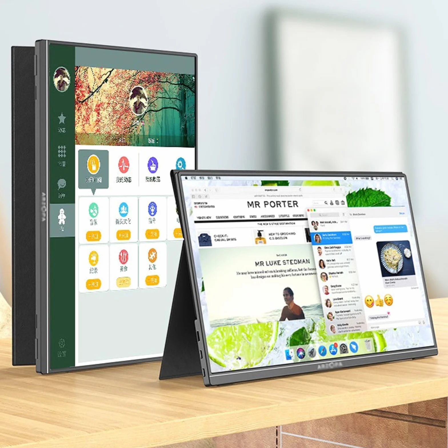 Ekran mobilny 17.3-calowy ekran zewnętrzny IPS 60 Hz dodatkowy laptopa FHD 1920 * 1080 rozdzielczość rozszerzenia konsoli do gier