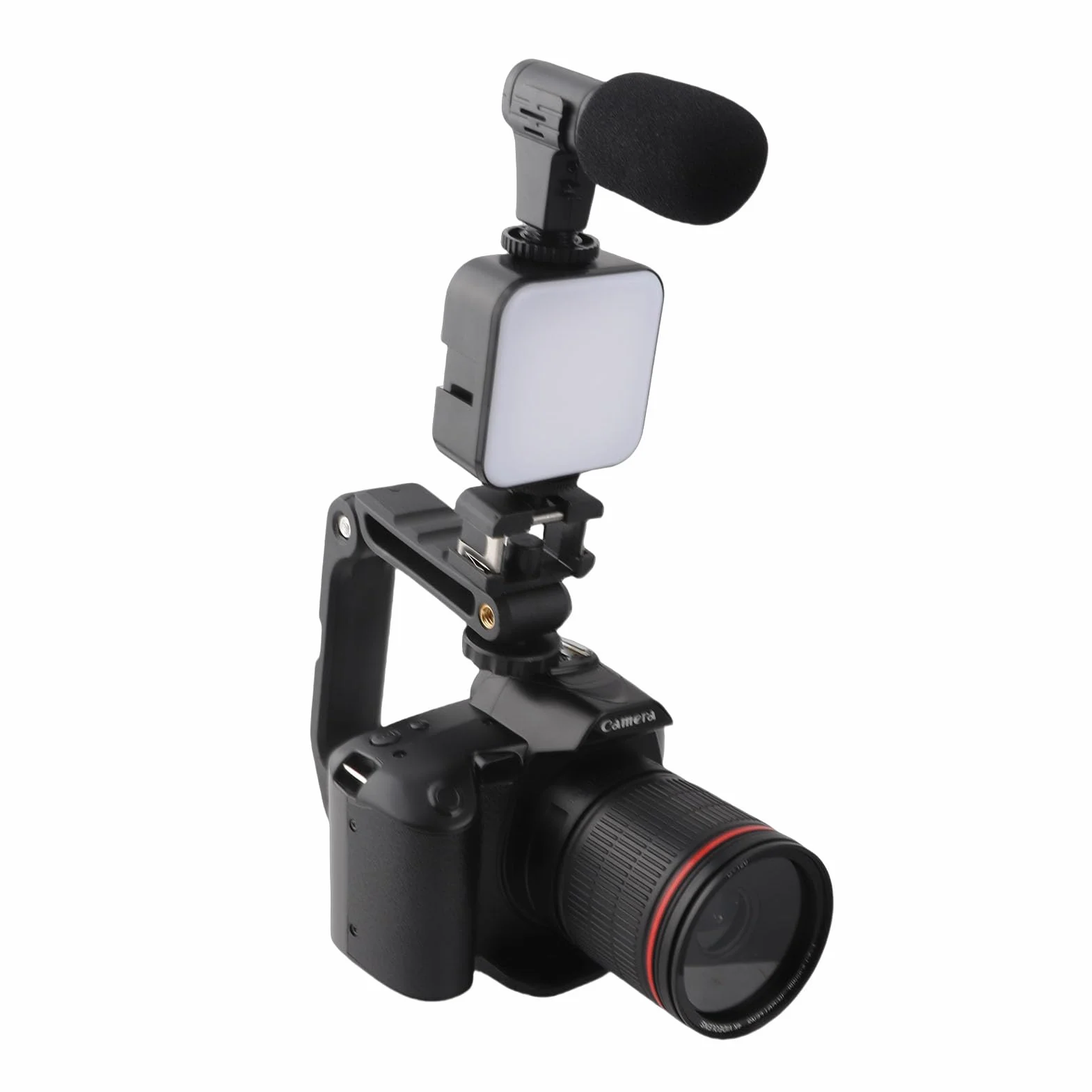 Cyfrowy Aparat Fotograficzny 4K 64MP HD Night View z 3-calowym Kolorowym Wyświetlaczem IPS, Wi-Fi, 16-krotnym Zoomem Cyfrowym, Szerokim Kątem 120 Stopni i światłem Wypełniającym