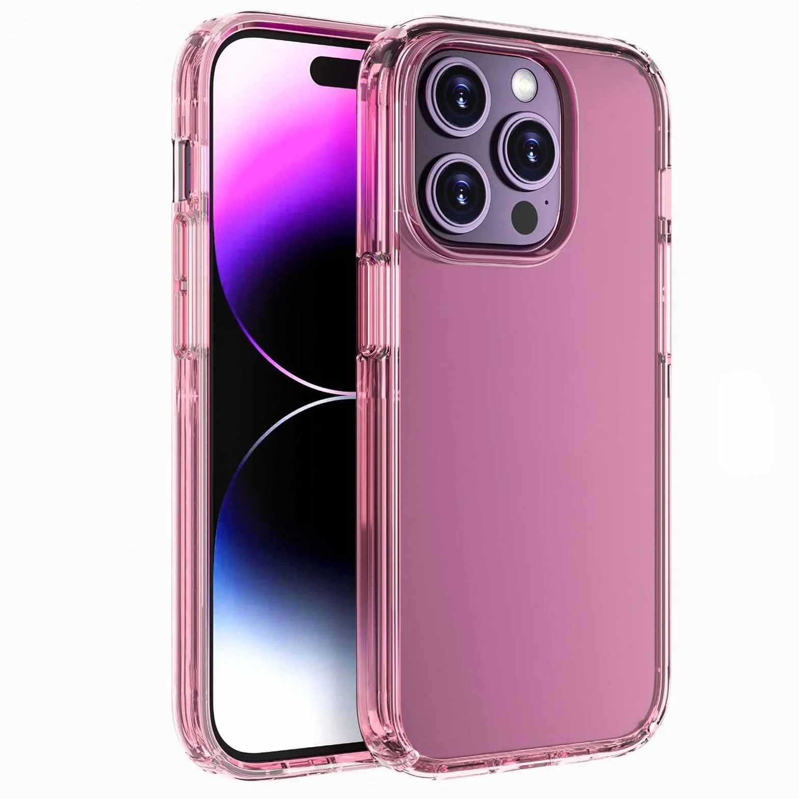 LXURY Silikonowe etui Sparkle do iPhone'a 15 Pro Max/15 Pro/15 Plus/15, etui ochronne na aparat ekranowy, antypoślizgowy pokrowiec na odciski palców, B, 15 Pro Max 16,7"