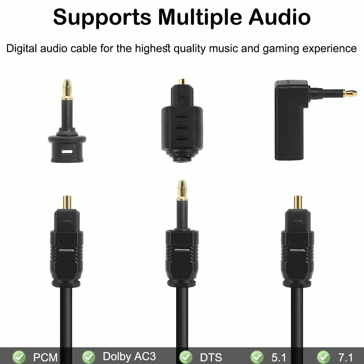 6 szt. Fiber Optic Toslink to 3,5 mm Mini Toslink Digital Jack Plug Adapter, żeński do męskiego Mini Optical Audio Connector, prawy kąt 90 stopni konwerter do Toslink Mini Toslink Cable