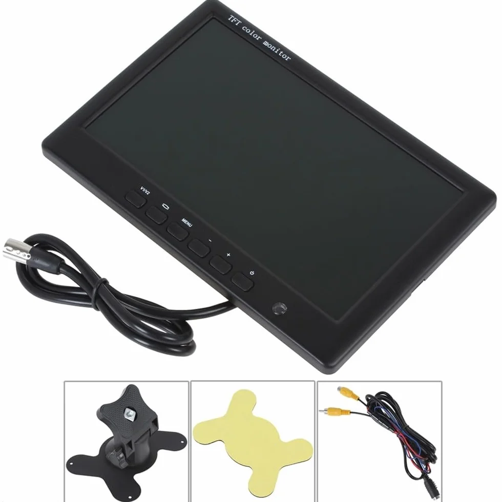 Auto trzeci dach Top Mount lampa hamowania kamera cofania do samochodu Renault Trafic,Opel Combo,Vauxhall Vivaro 2001-2014 + 7,0" monitor DVD TFT ekran samochodów ciężarowych wyświetlacz LCD