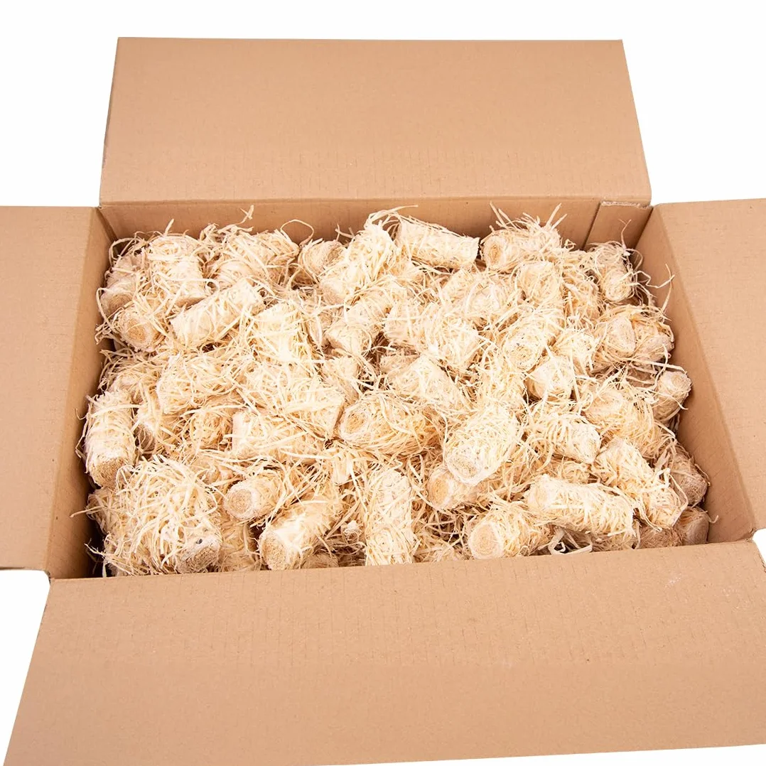 2 kg ekologiczna podpałka do kominka, rozpałka do grilla, podpałka do pieca, wełny drzewnej, ekologiczna podpałka do kominka, piekarnika, grilla i paleniska