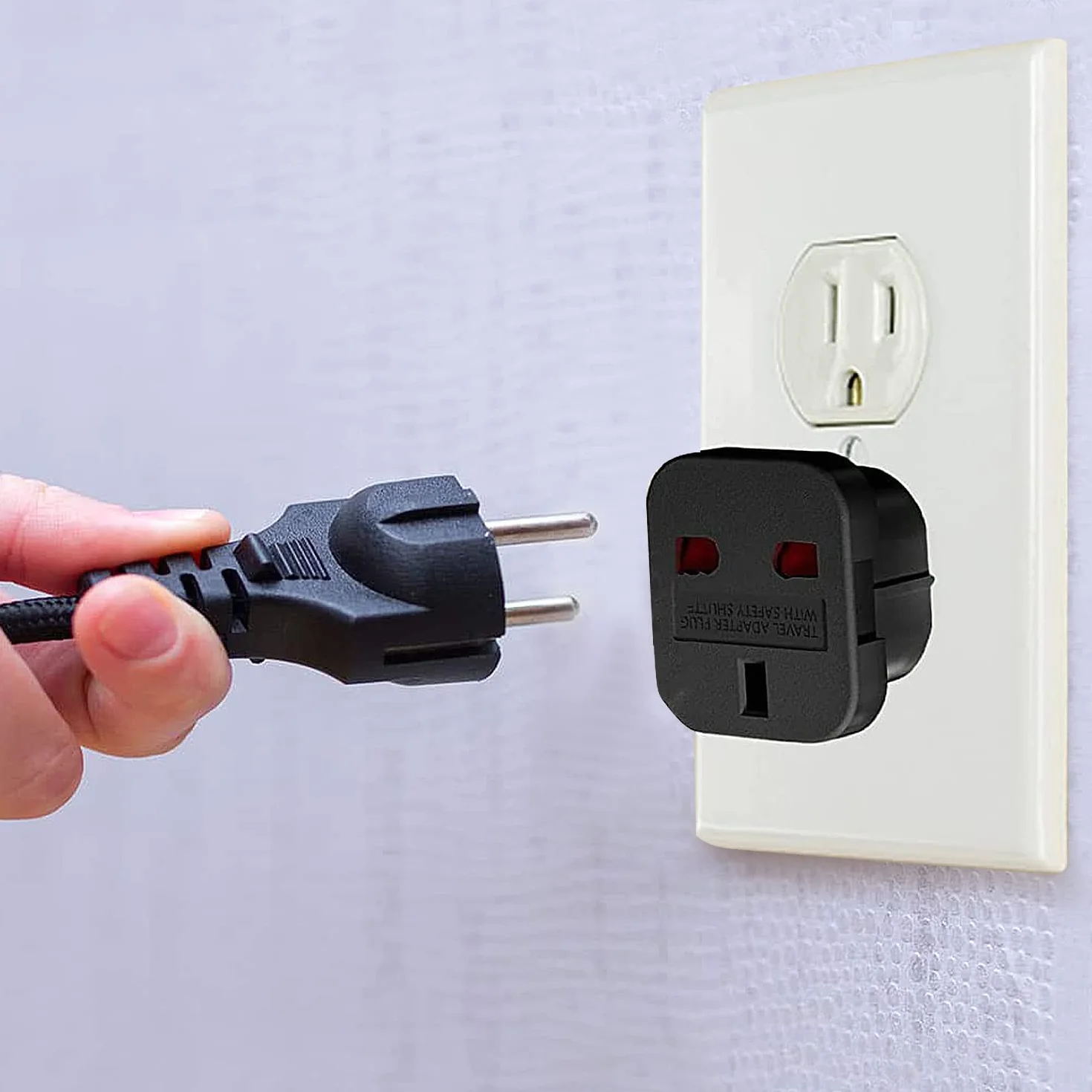 8 sztuk UK to adapter wtyczki EU, 0-250 V 10 A adapter do podróży z angielskiego na hiszpański