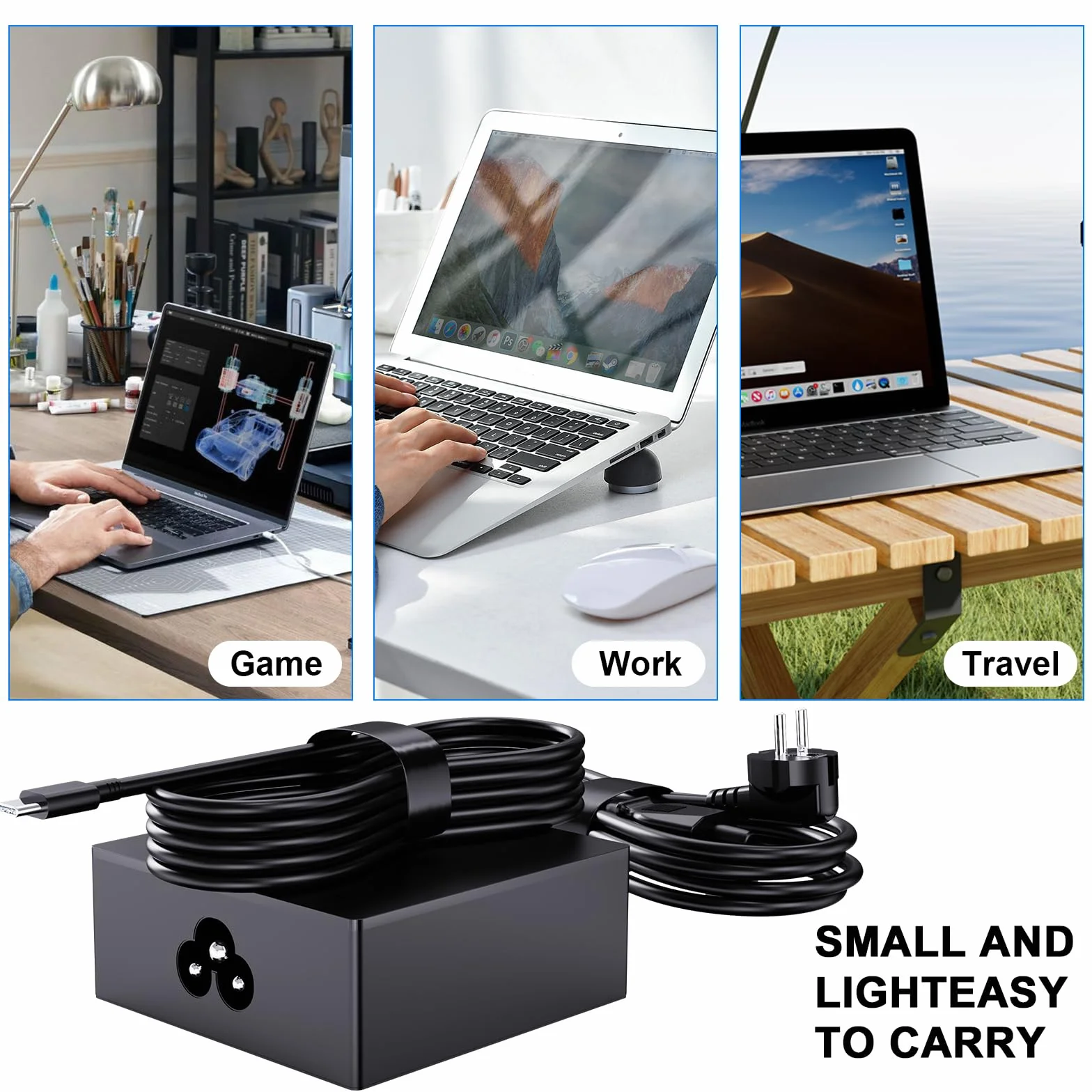 100W USB C ładowarka Kompatybilny z Asus ROG Ally X Z1,Ally Dock,ROG Flow X13 Z13 GV301 GV302 GZ301,Zephyrus G16 GU605 G14 GA403,Vivobook S16 S15 16X 14X ZenBook 14 14X S13 Strix G18 G16 Scar 16 18