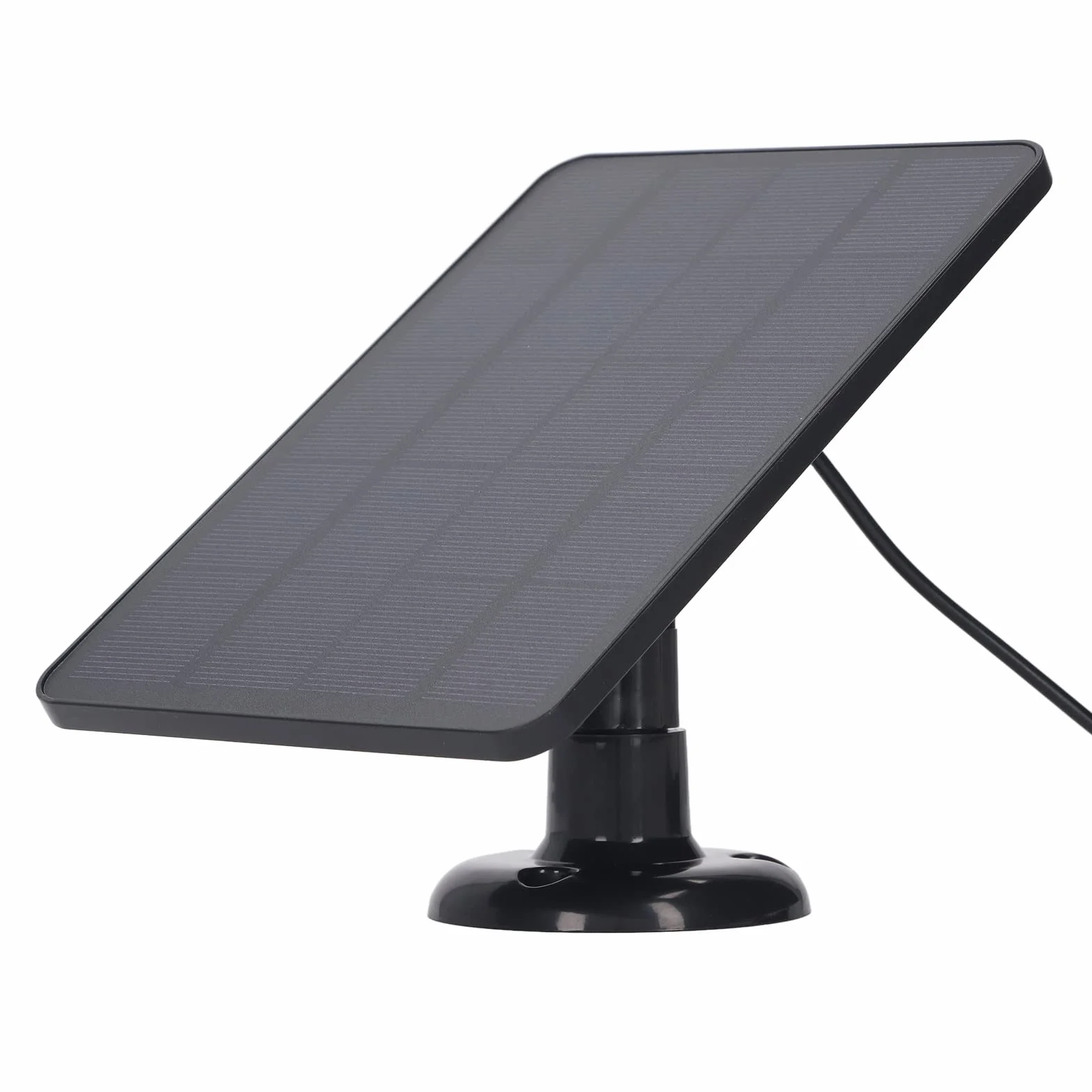 10W Ładowarka Do Paneli Słonecznych Z Micro Usb, Niskie Zużycie Energii, Ładowanie Dla Aparatu I Urządzeń, Panel Słoneczny Z Funkcją Monitorowania Bezpieczeństwa (Czarny)