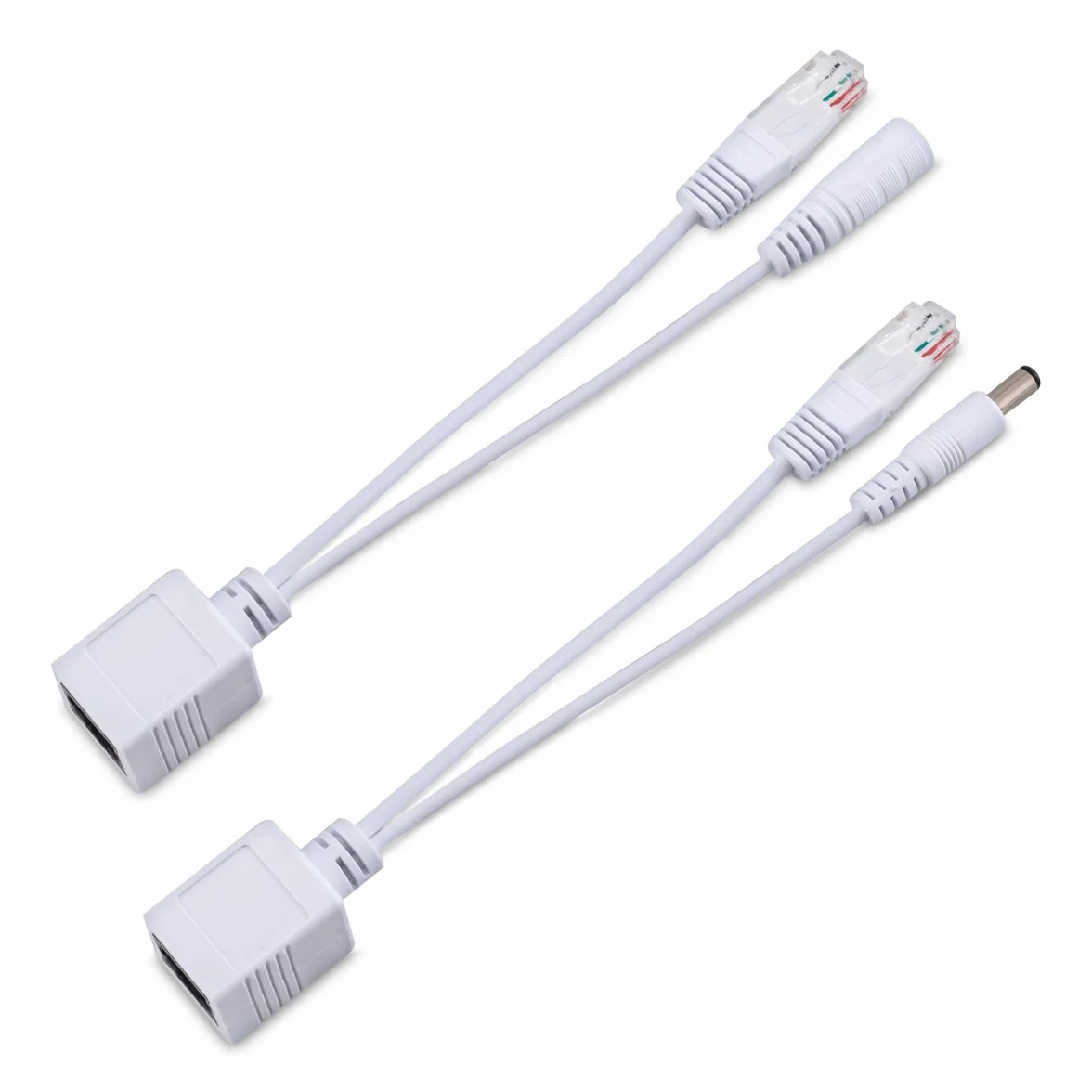 kwmobile Pasywny adapter PoE zestaw kabli Power over Ethernet wtryskiwacz PoE rozdzielacz PoE RJ45