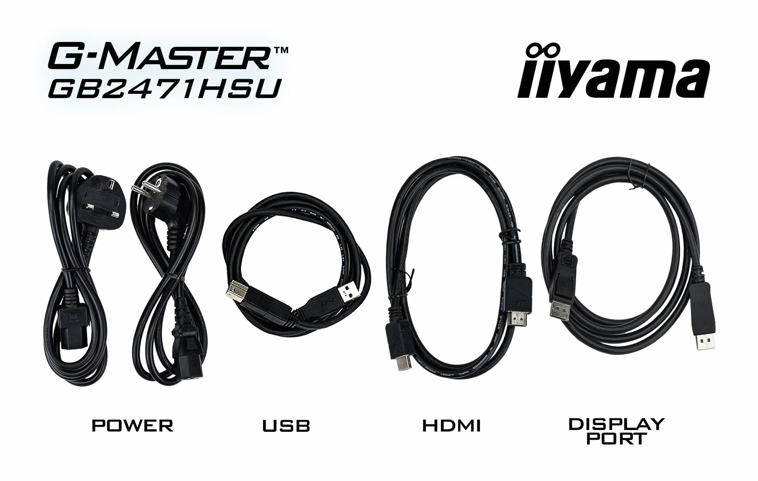 iiyama GB2471HSU-B1-23,8" IPS, 1920 x 1080/240 Hz, 2H1DP, USB-hub, HAS
