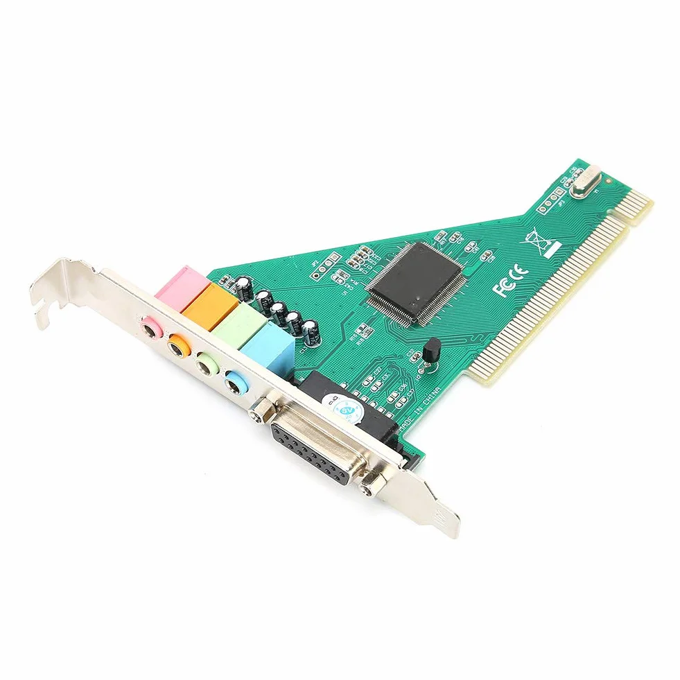 Karta Dźwiękowa PCI, kanał 4.1 z Chipem CMI8738, Przestrzenne Efekty Dźwiękowe 3D, 4-kanałowe Wyjście Surround, Obsługuje Napięcie Sygnału98/2000/XP/NT