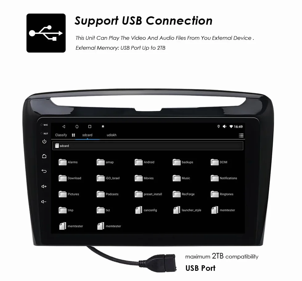 Ossuret Radio samochodowe do Lancia Ypsilon (2012-2020) 9 cali Android 13 ekran dotykowy 2+32 GB GPS nawigacja z Carplay Android Auto WiFi Bluetooth sterowanie kierownicą DSP USB